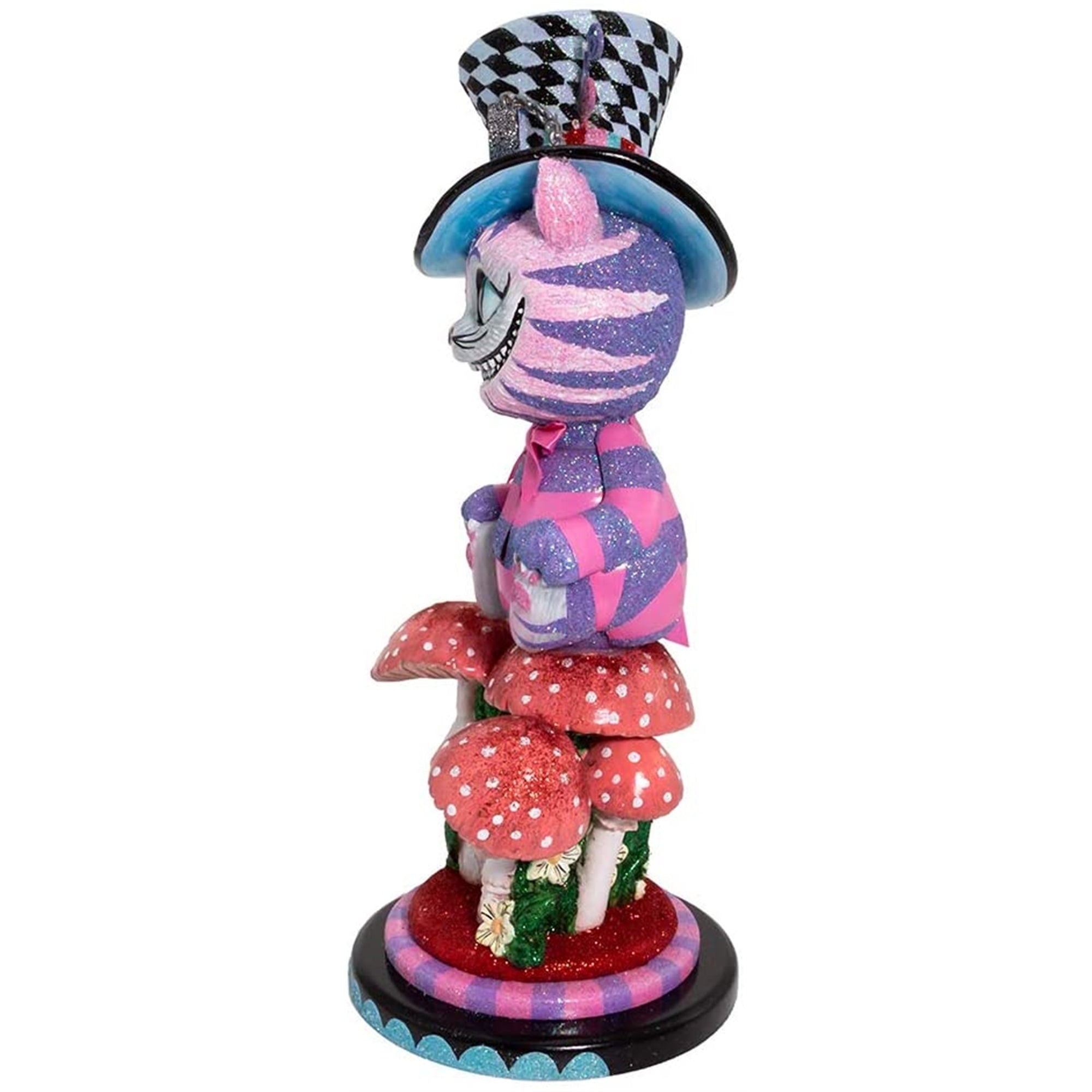Kurt Adler Hollywood Nutcrackers, Cheshire Cat Nutcracker, 15"