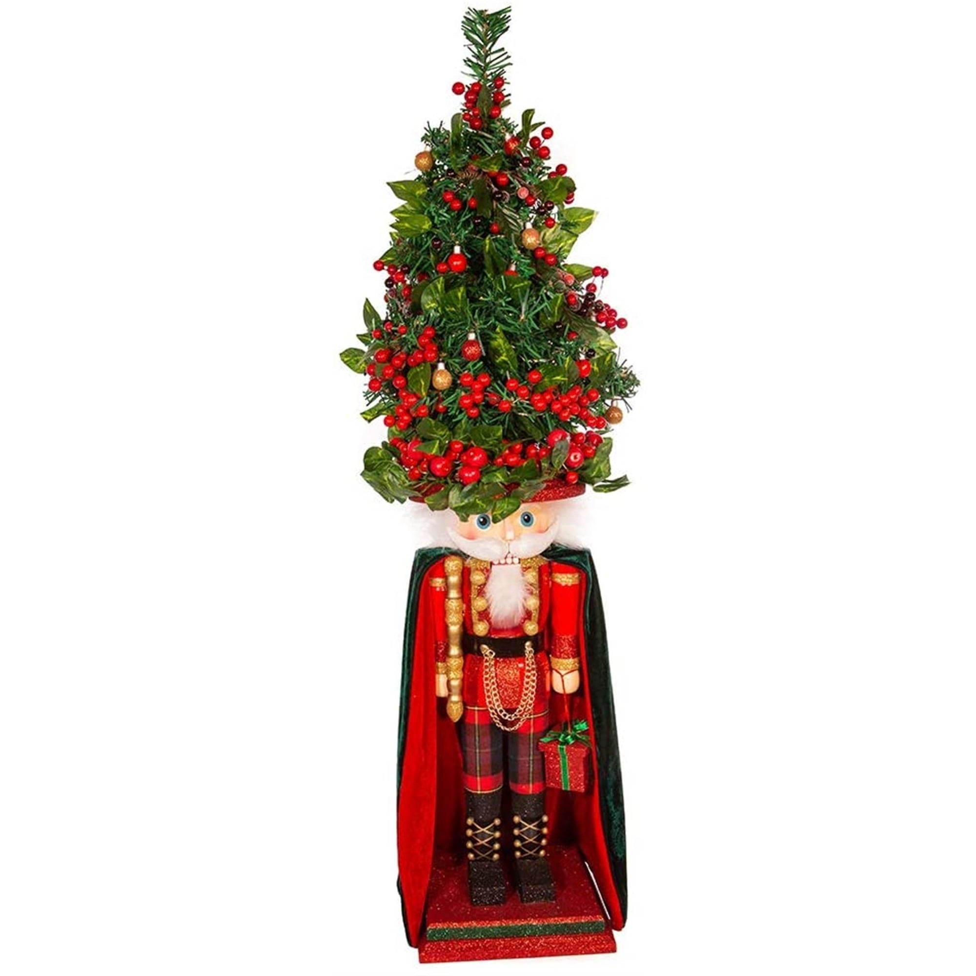 Kurt Adler Hollywood Nutcrackers, Battery-Operated LED Christmas Tree, 36"