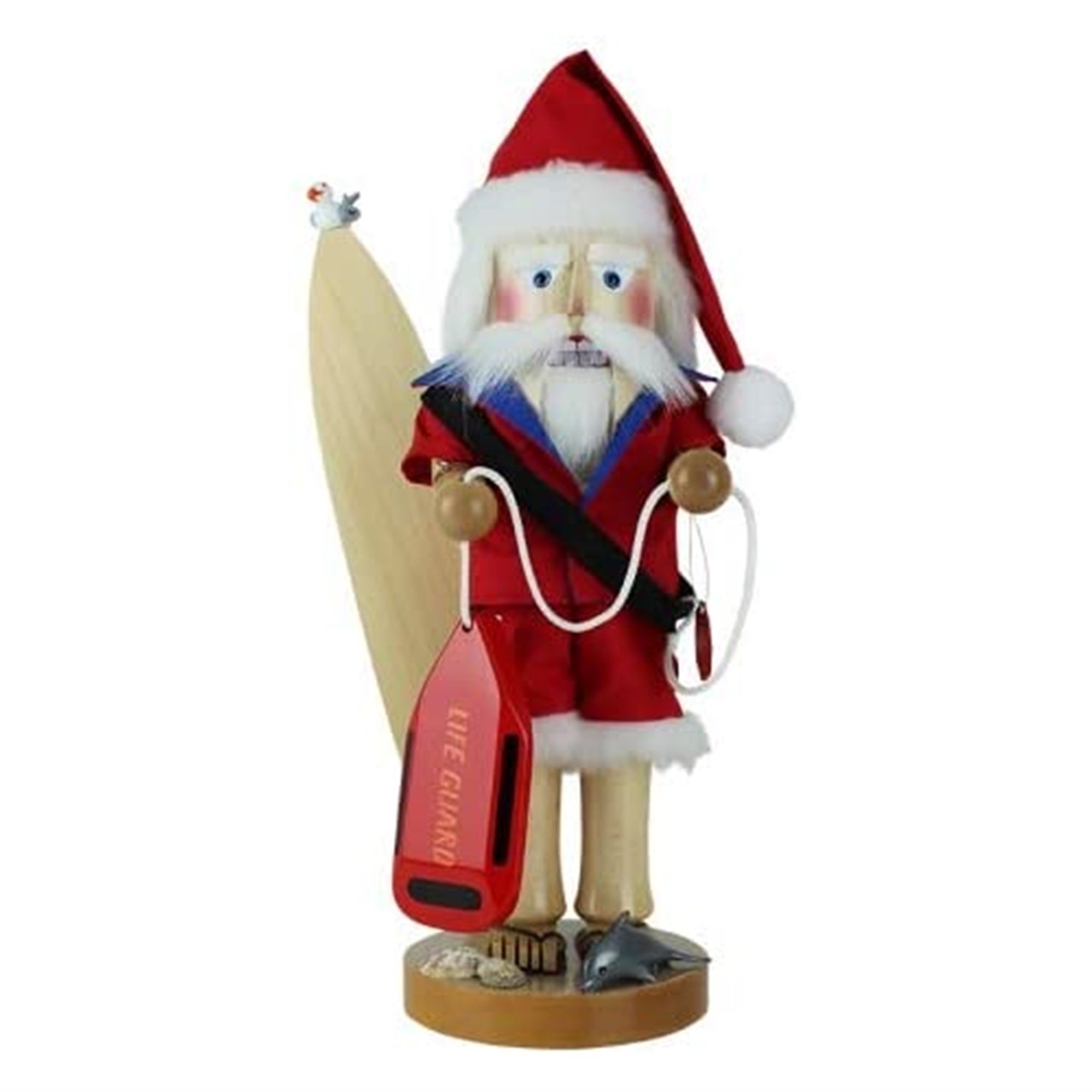 Kurt Adler Steinbach Limited Edition Nutcracker, Bay Watch Santa, 18"