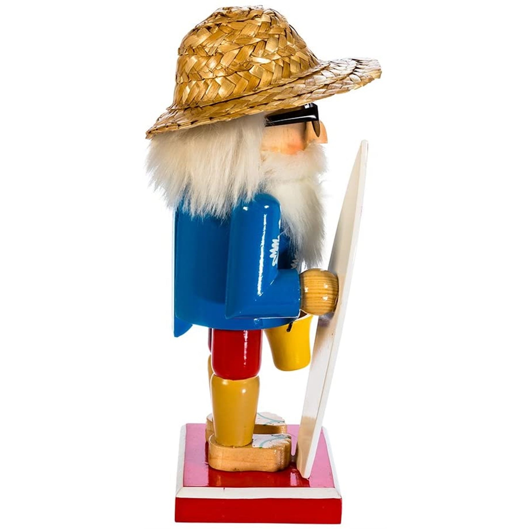 Kurt Adler Surfer Santa Nutcracker, 8"
