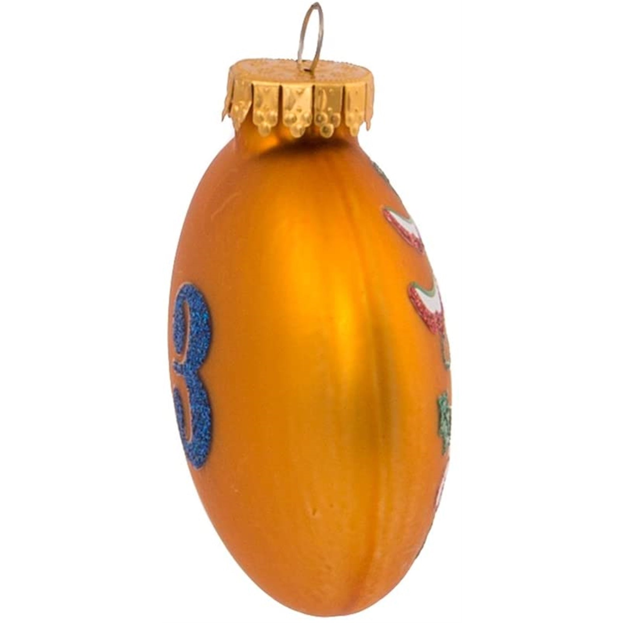 Kurt Adler Glass Ball Christmas Tree Ornament Set, 12 Days of Christmas, 2.5" (12-Count)