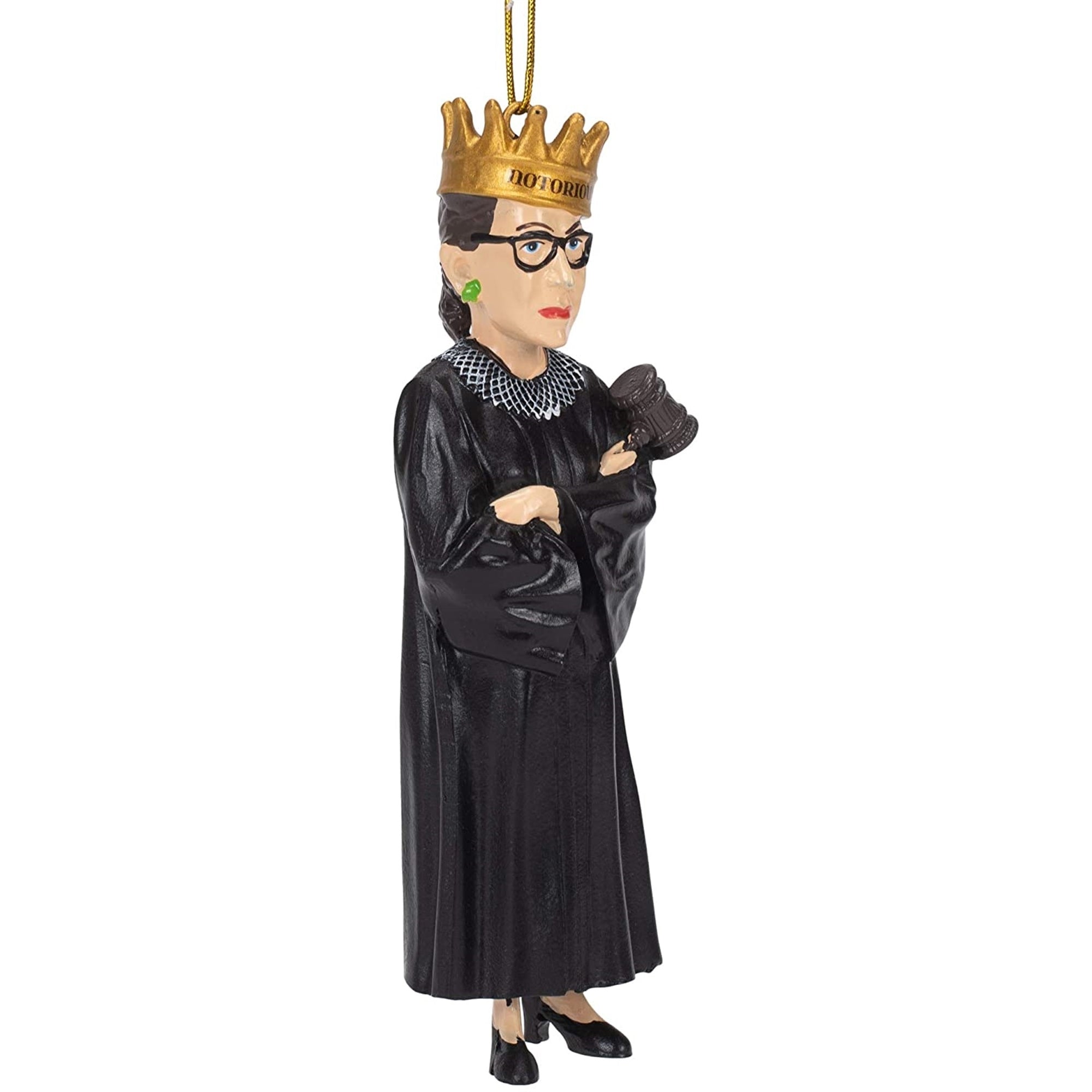 Kurt Adler Resin Ornament for Christmas Tree, Ruth Bader Ginsburg