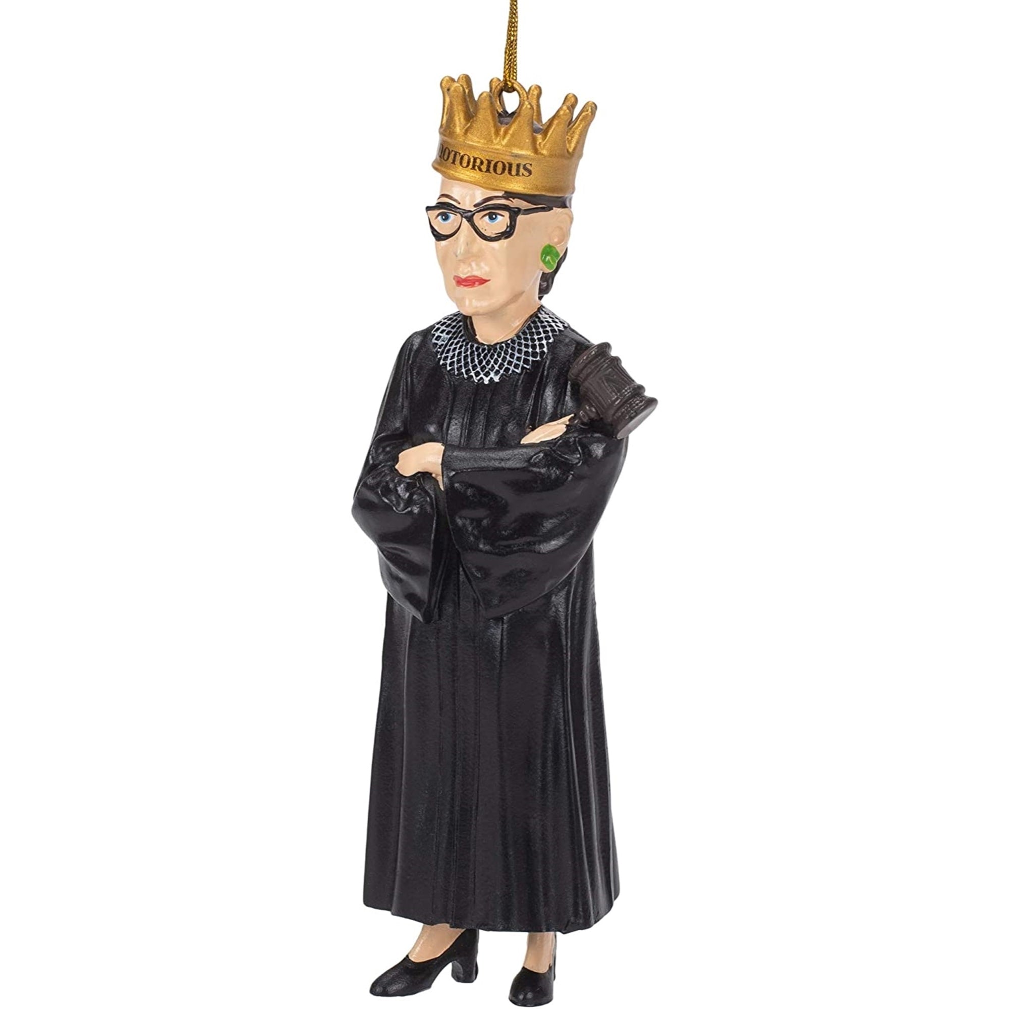 Kurt Adler Resin Ornament for Christmas Tree, Ruth Bader Ginsburg