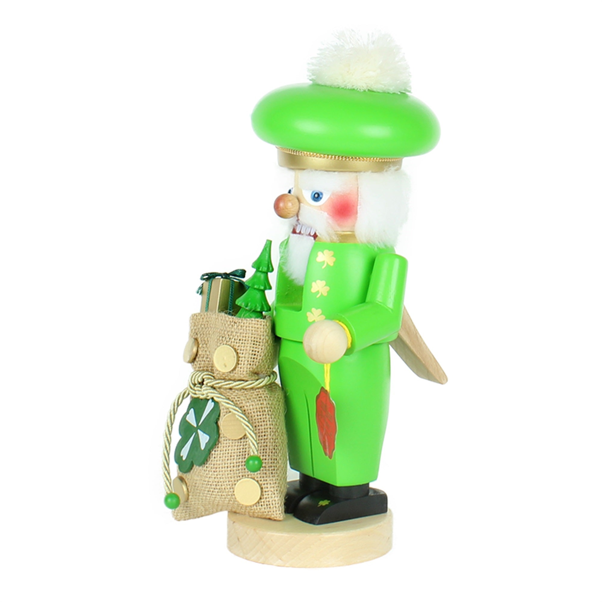 Steinbach Chubby Nutcracker Collection, Irish Santa, 12"