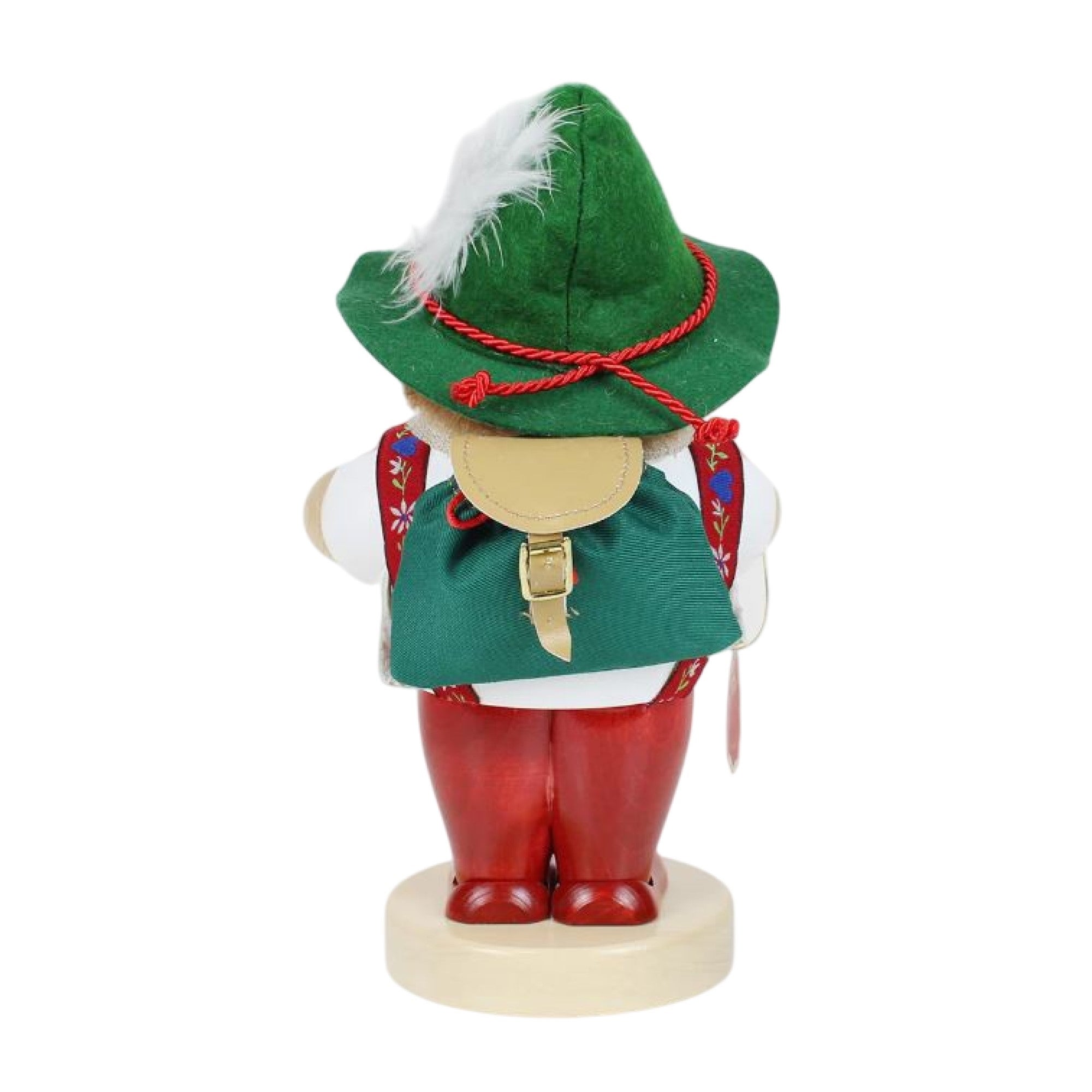Steinbach Wooden Big Smoker Nutcracker, Bavarian Hiker, 10in