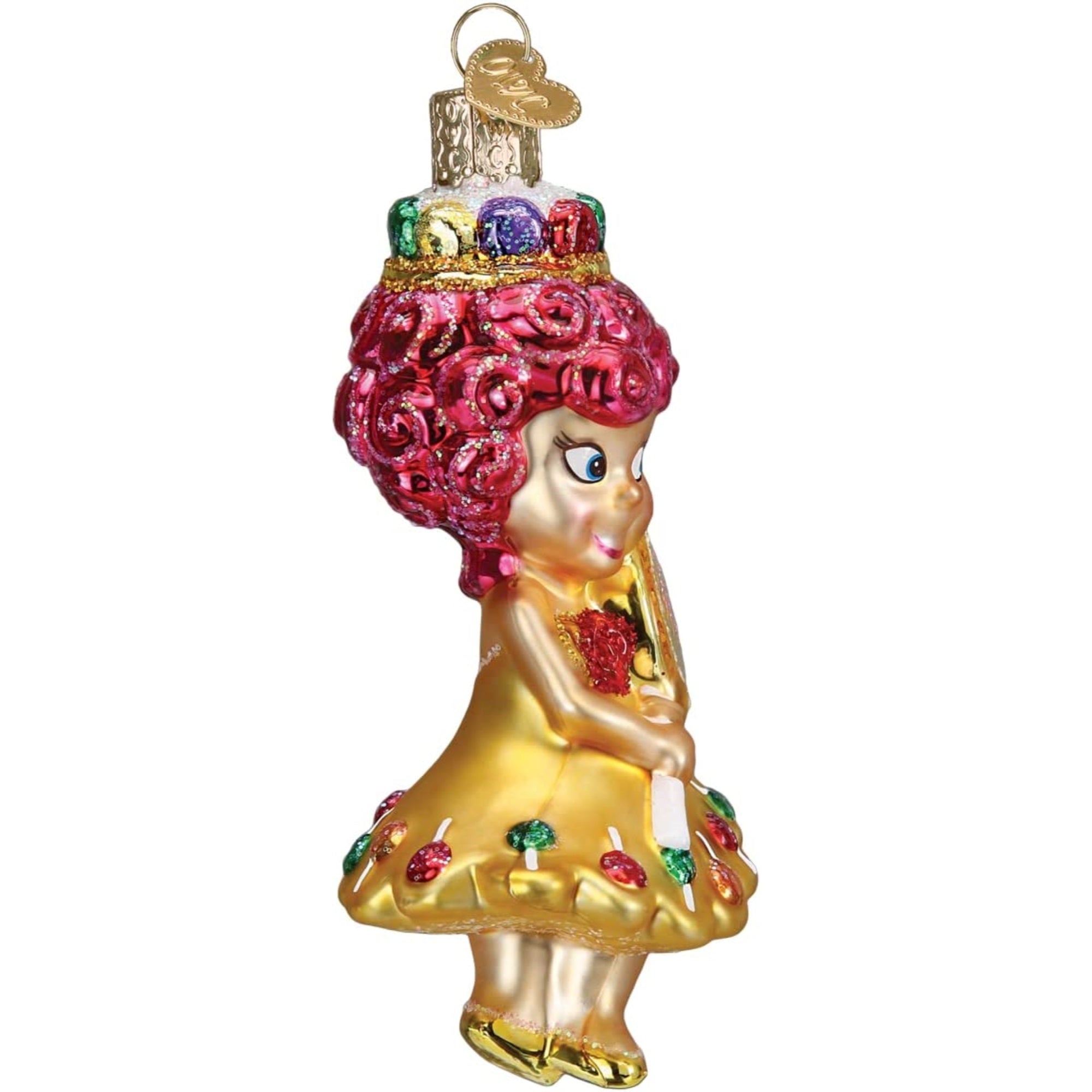 Old World Christmas Blown Glass Ornament for Christmas Tree, Princess Lolly