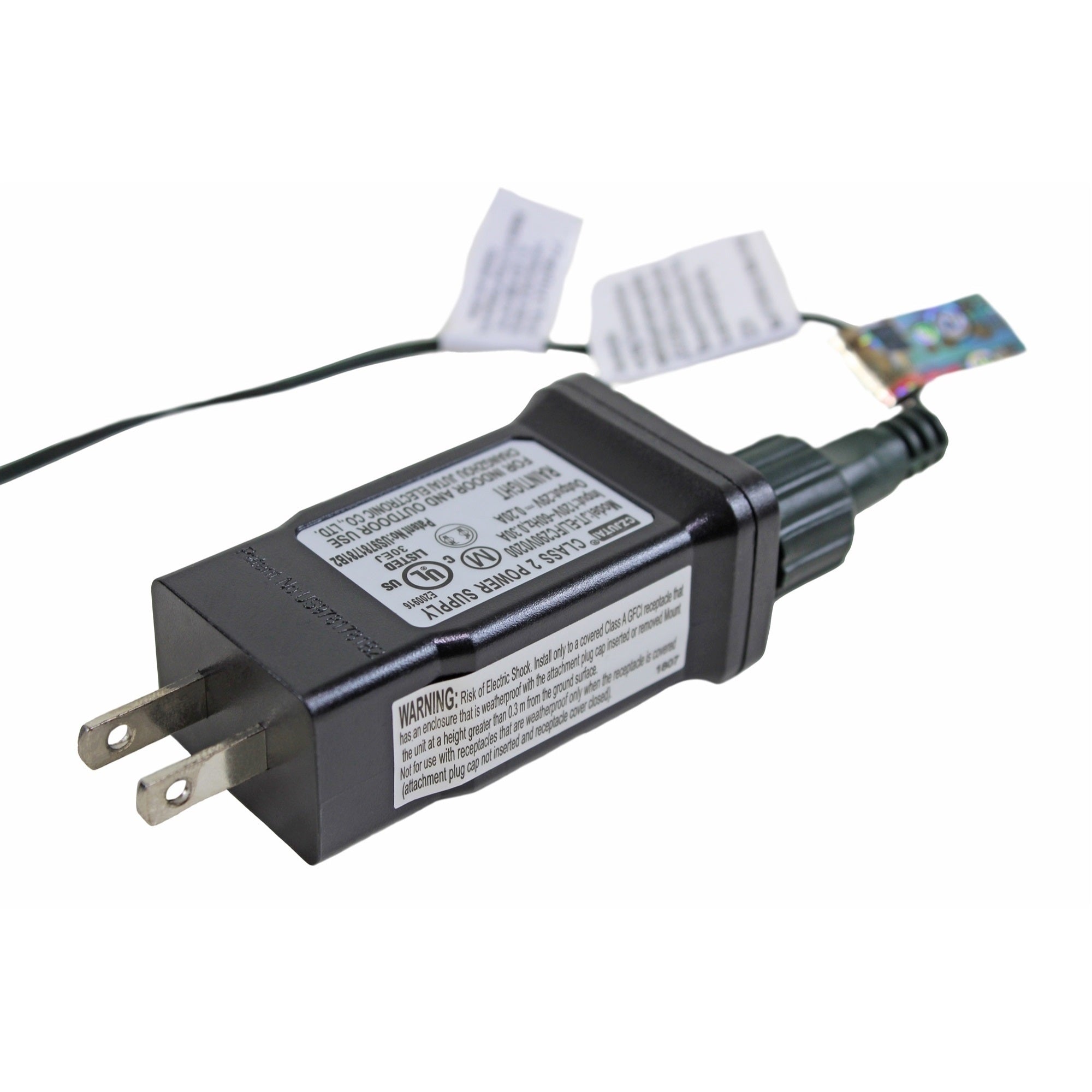 ProductWorks Indoor/Outdoor 150 Faceted LED-Mini Bulbs String Light Set with 8-Function Controller, Multicolored, 36ft