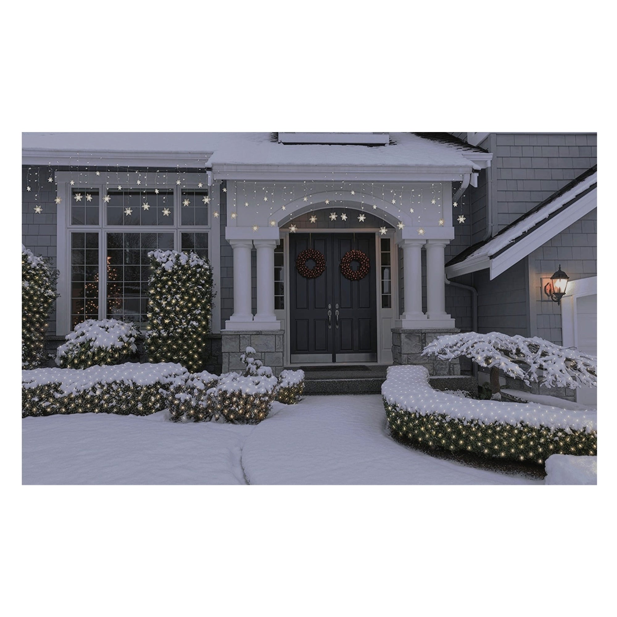 ProductWorks Outdoor 150 LED-Micro Bulbs Net Lights on Clear Wire, 8-Function Controller, 4ft x 6ft