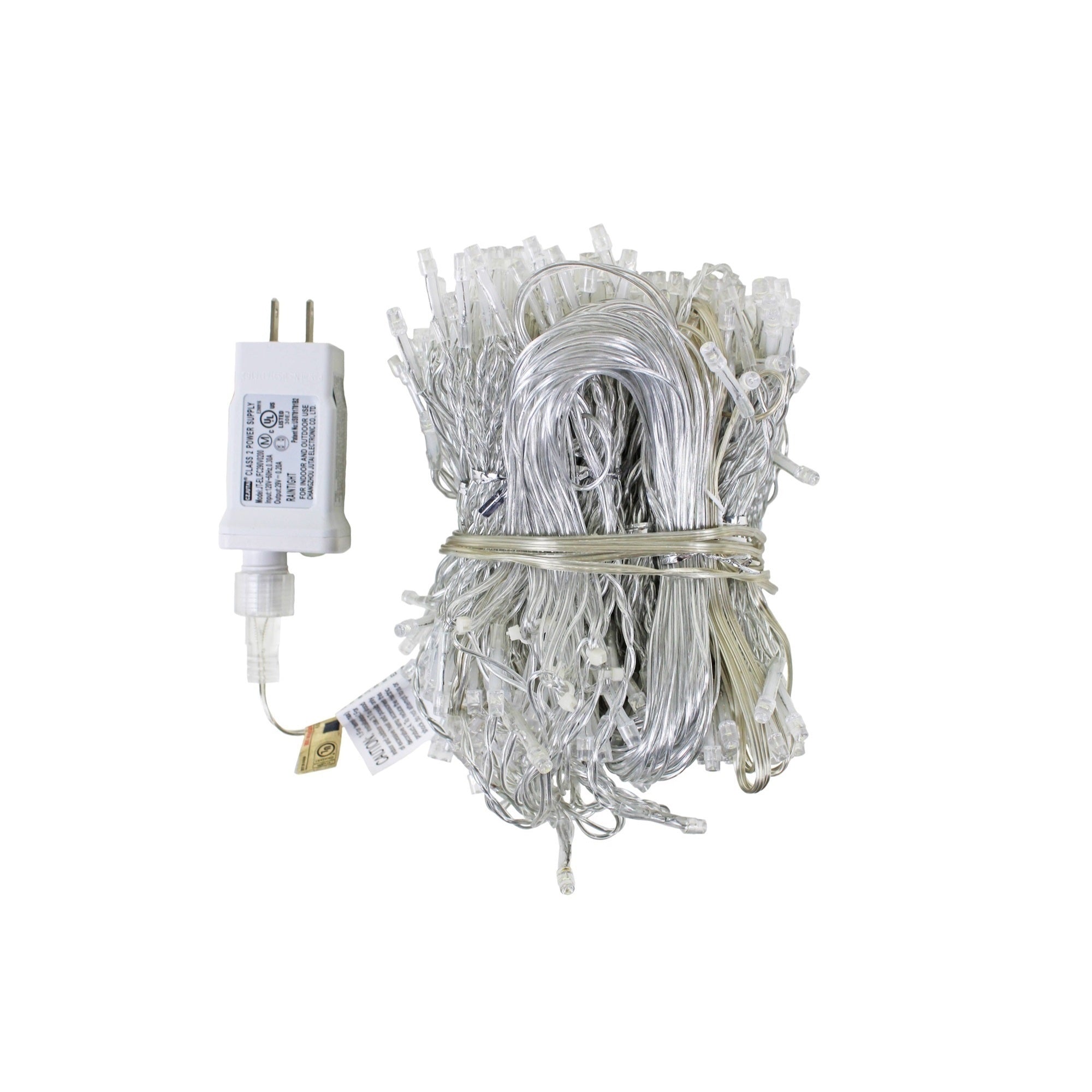 ProductWorks Indoor/Outdoor 600 LED-Micro String Light Curtain with 8-Function Controller, Bright White, 20ft x 10ft