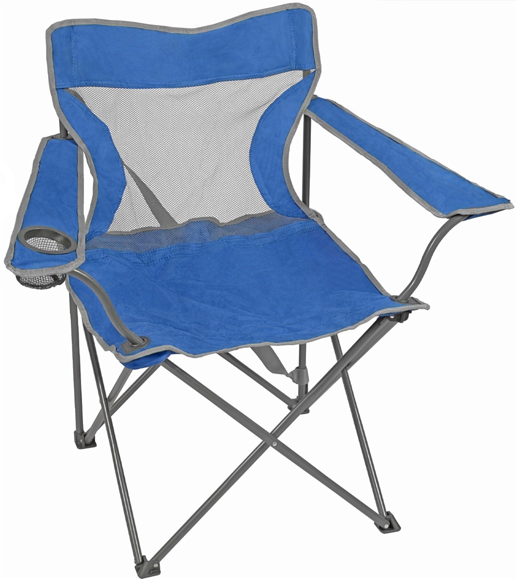 Four Seasons Courtyard XL Self-Enclosing Quad Chair – Folding Portable Chair, Assorted (1 Pack)