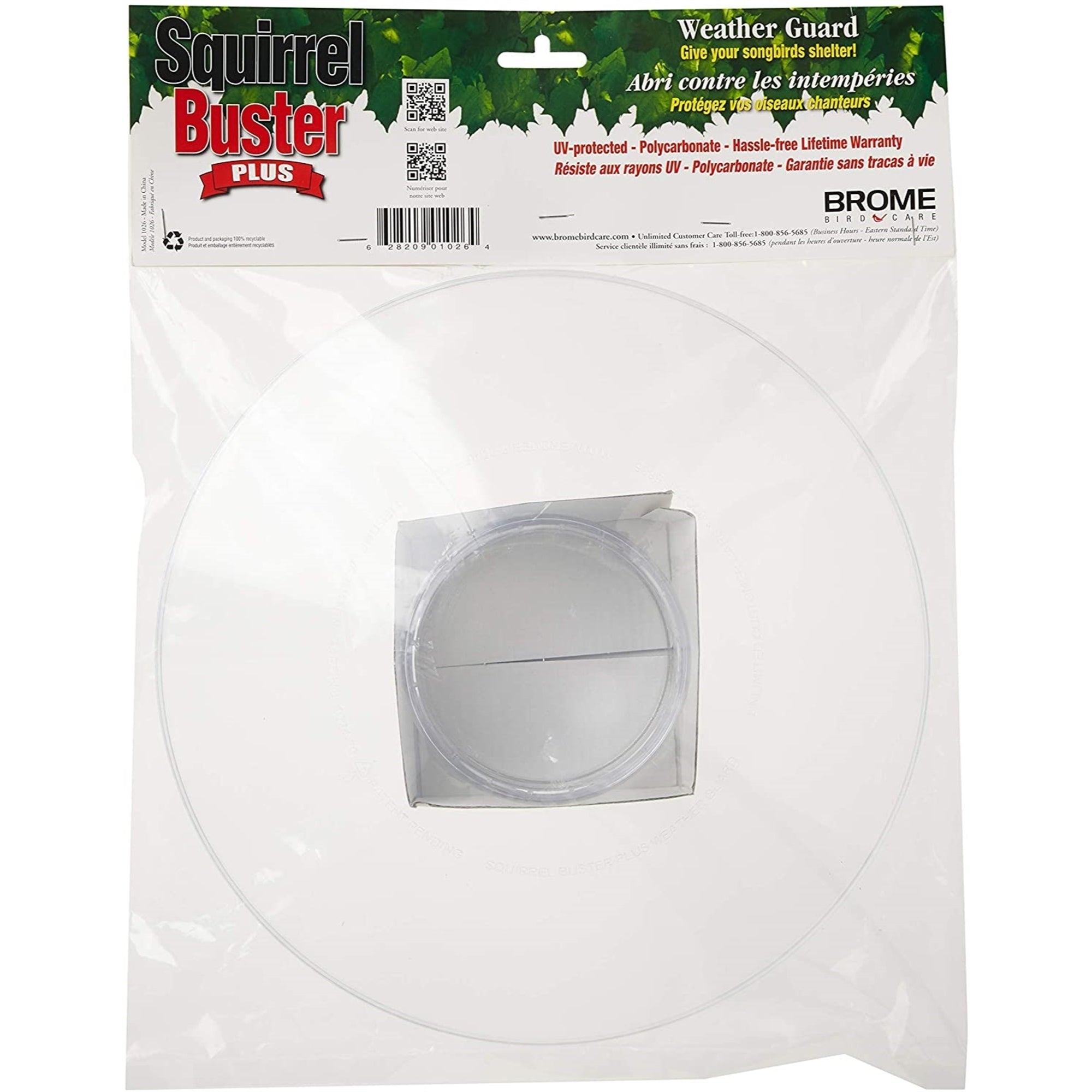 Brome Weather Guard Accessory for Squirrel Buster Plus Bird Feeder (Feeder Not Included)