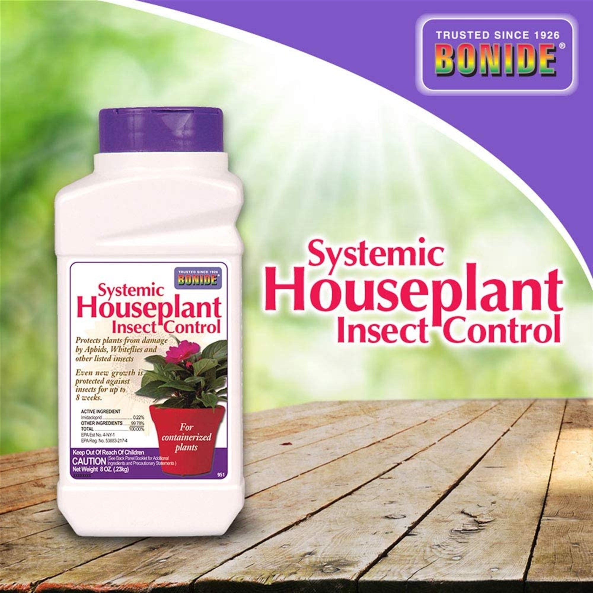 Bonide Systemic Houseplant Insect Control for Container Grown Plants, 8 oz