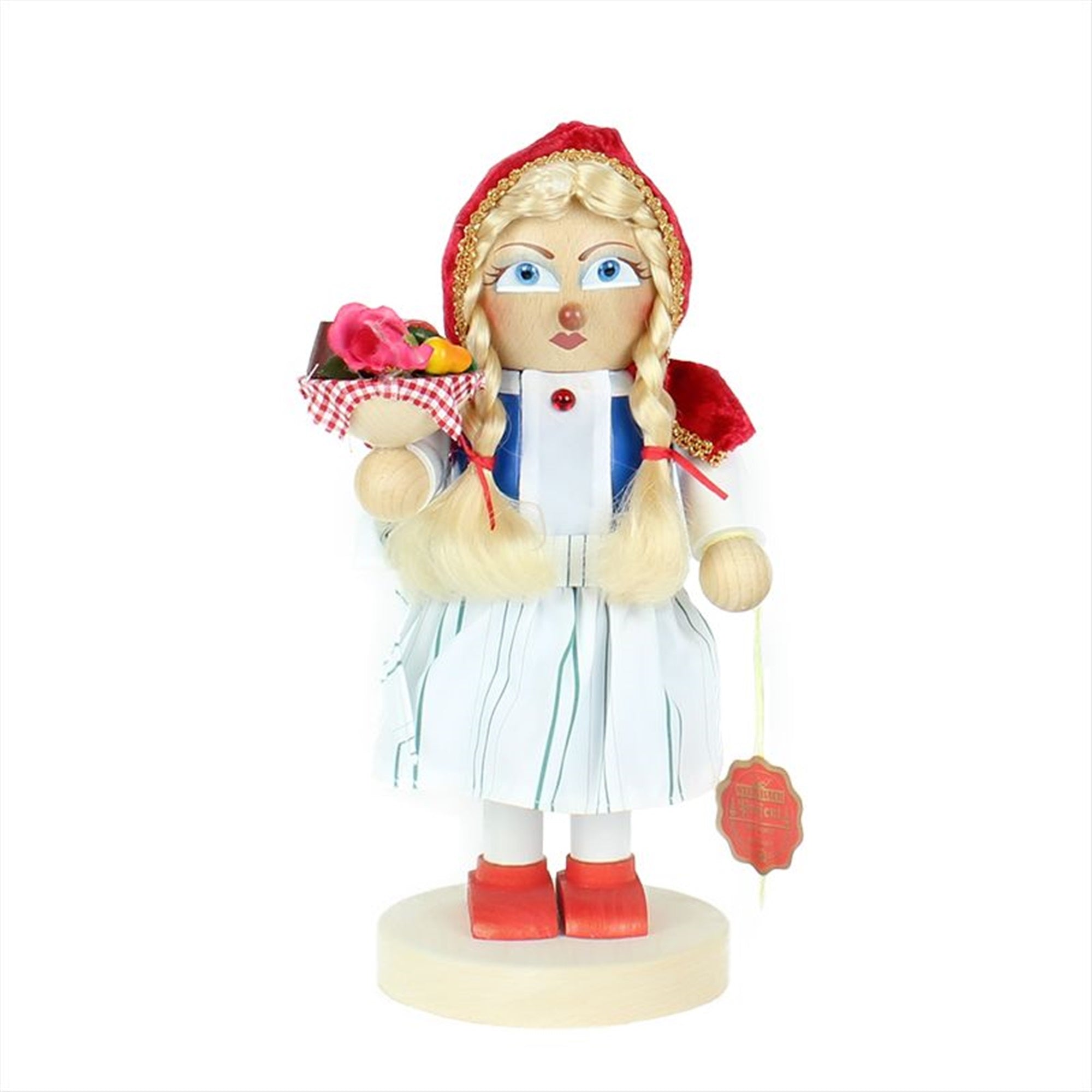 Kurt Adler Steinbach Chubby Nutcracker, Little Red Riding Hood, 11.5"