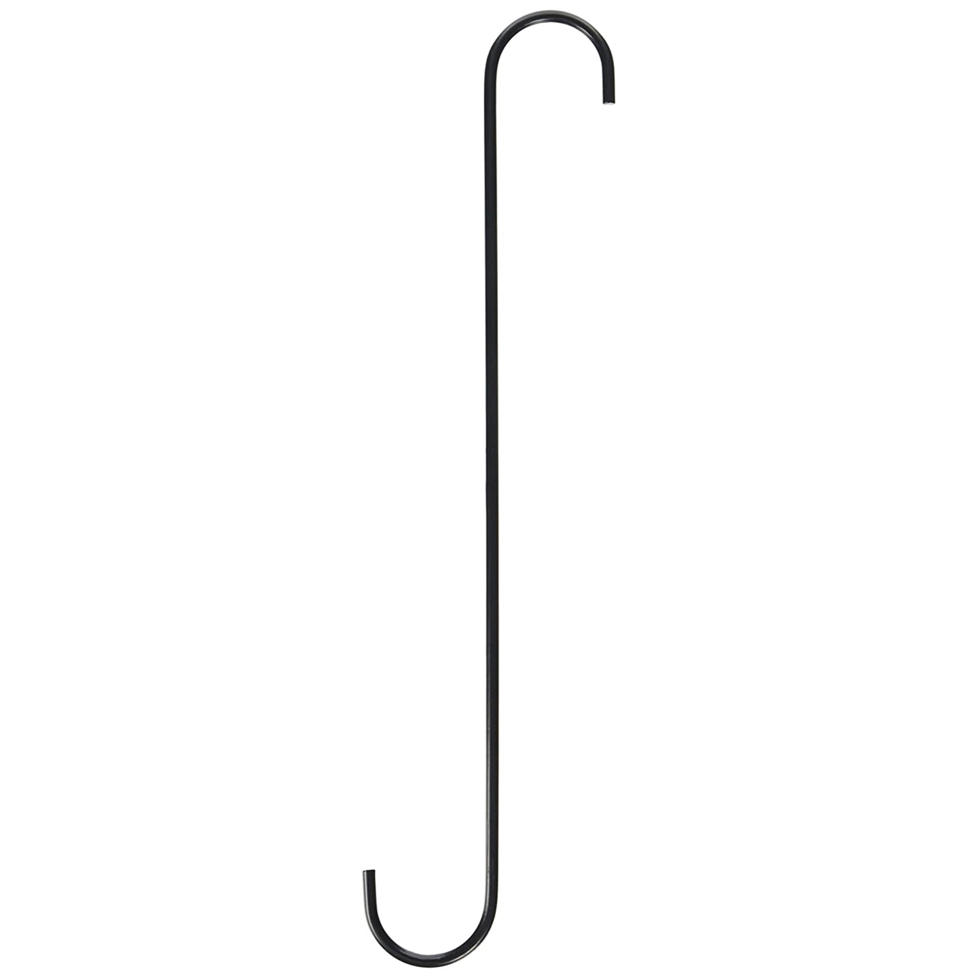 Tillamook S-Hook Extension for Baskets, Planters, or Outdoor Decor – Supports up to 30lb, Outdoor Use, Black, 18"