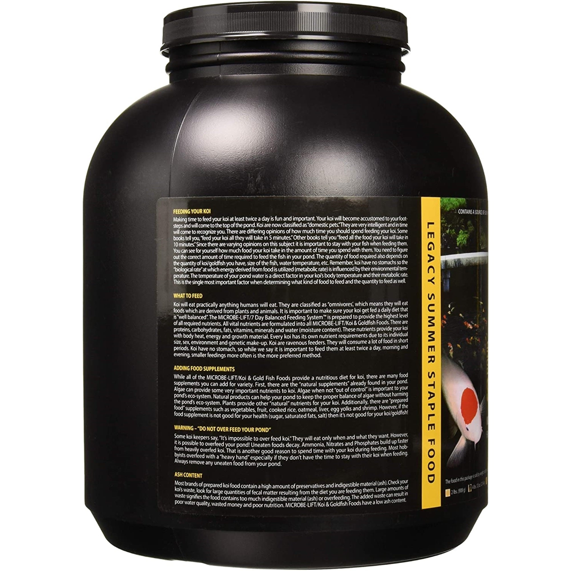 Eco Labs Microbe-Lift Legacy Koi & Goldfish Summer Staple Food, 4lbs