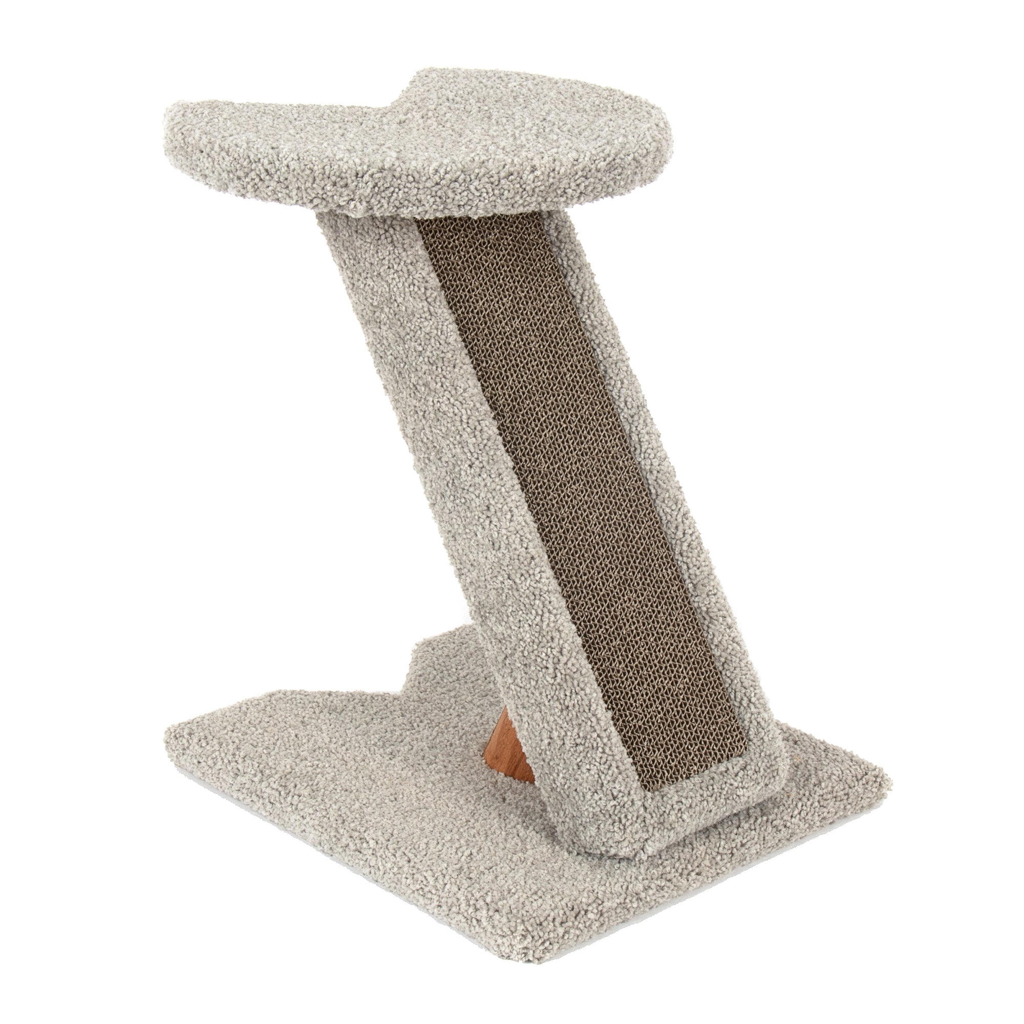 Ware Products Corner Scratch with Cardboard and Carpet for Cats, 20" Height