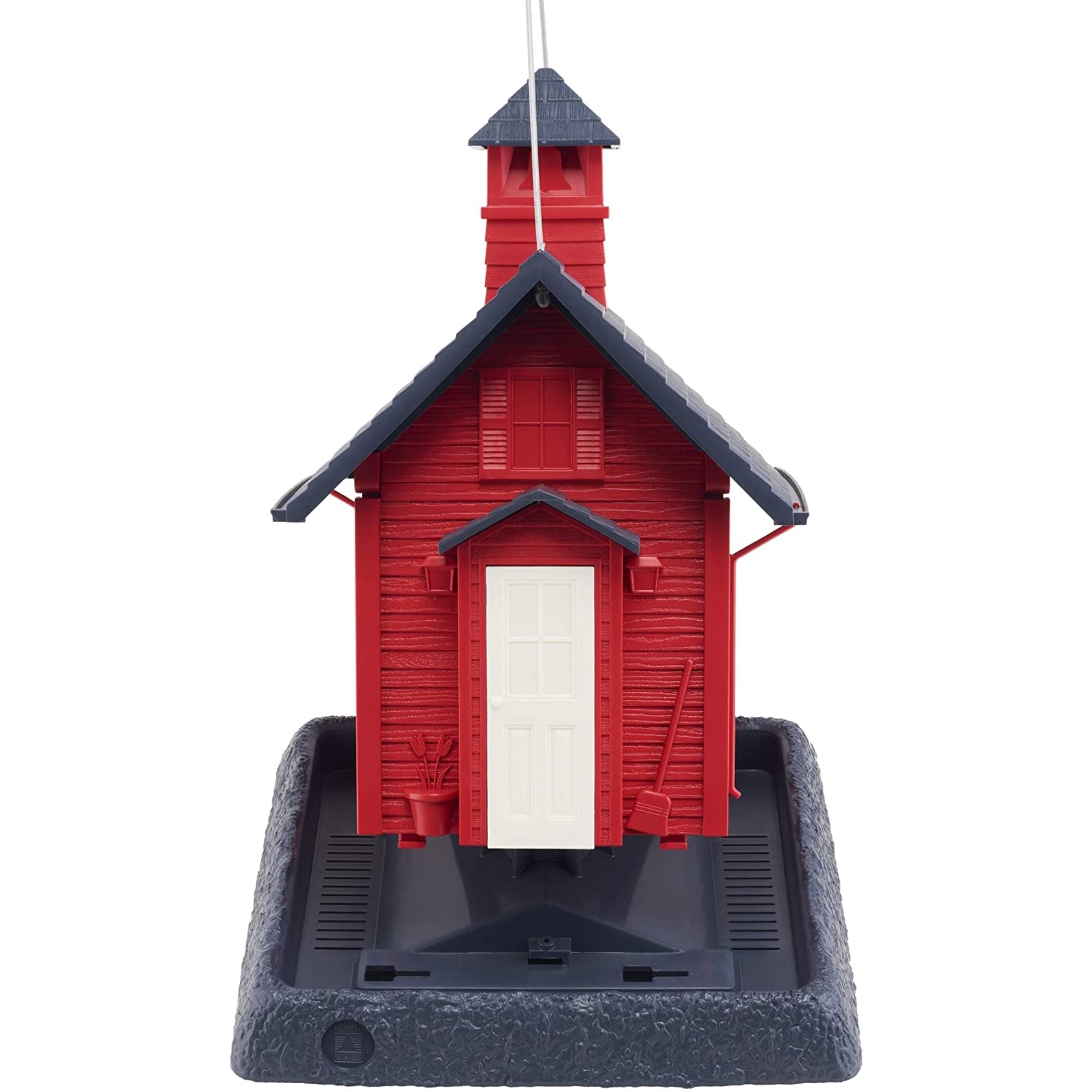 North States Village Collection Squirrel-Proof School House Bird Feeder, 5lb Seed Capacity