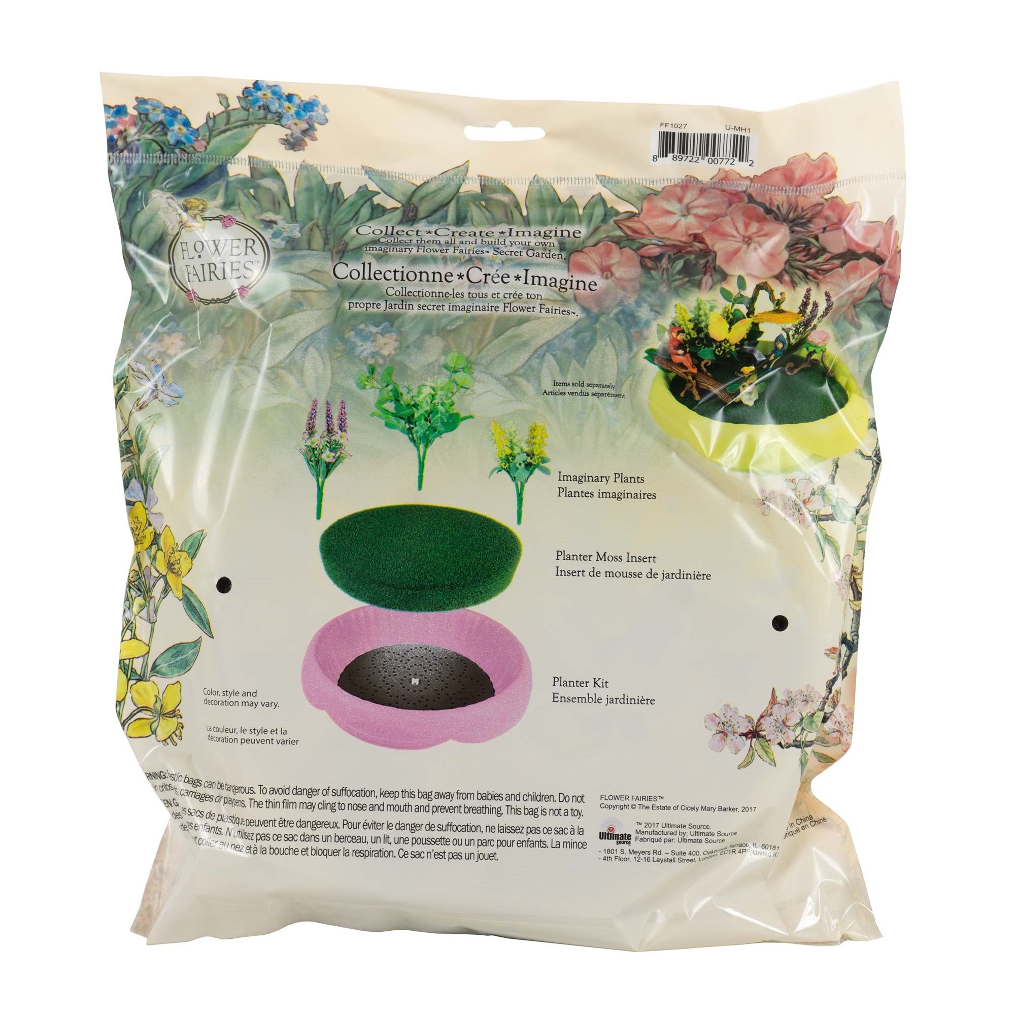 Flower Fairies Secret Garden Moss Planter Insert, Green, 9.5"