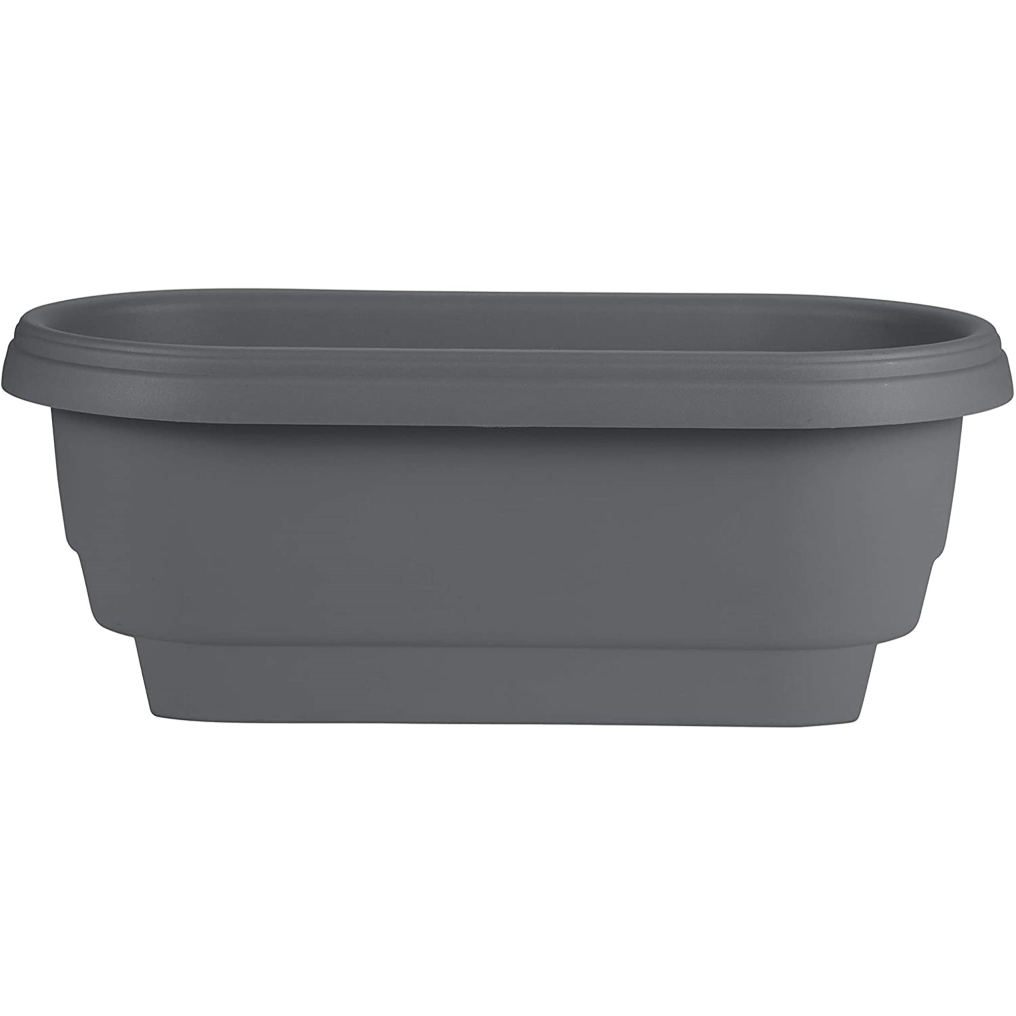 Bloem Classic Oval Deck Rail Planter, 24 Inches