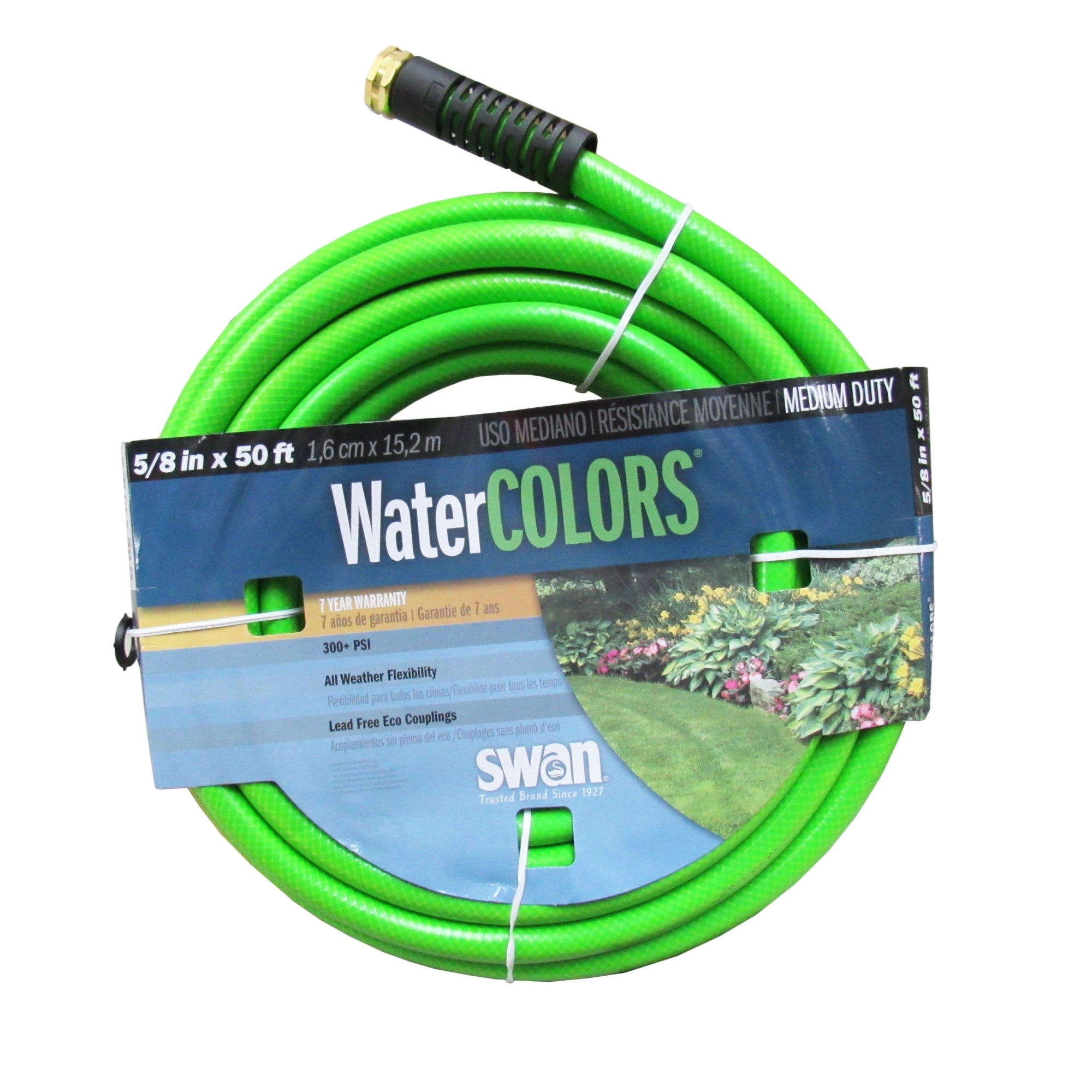 Swan Water Colors Medium Garden Hose, Green