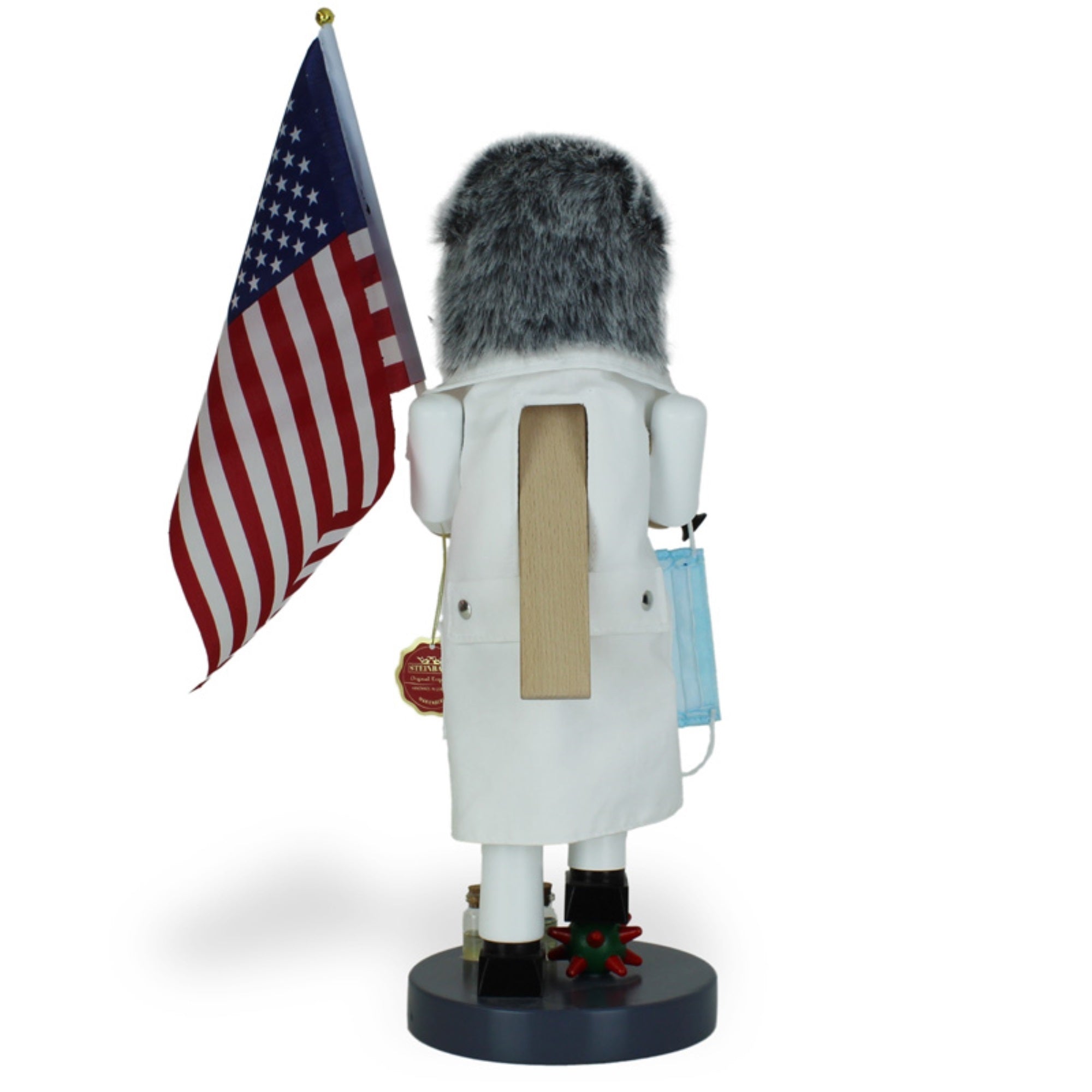 Steinbach Big Nutcracker Collection, Patriot COVID-19 Fighter Nutcracker, 15.5"