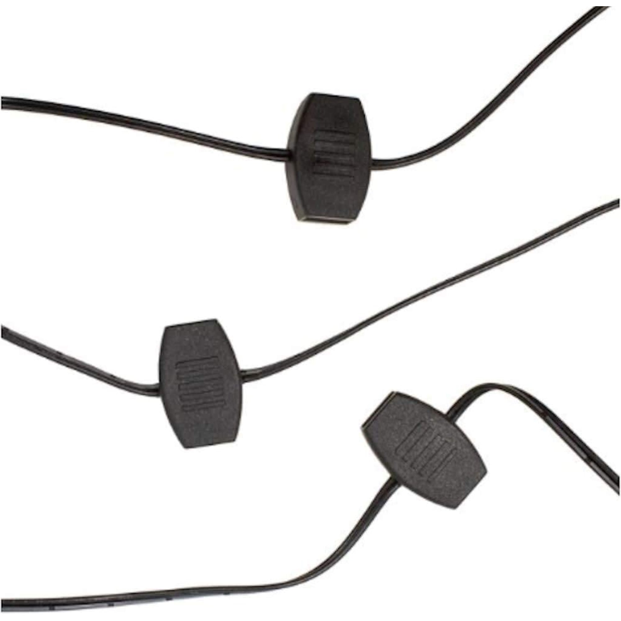 Kurt Adler USB PowerConnect+ Extension Cord with 6 Ports, Black Wire, 6'