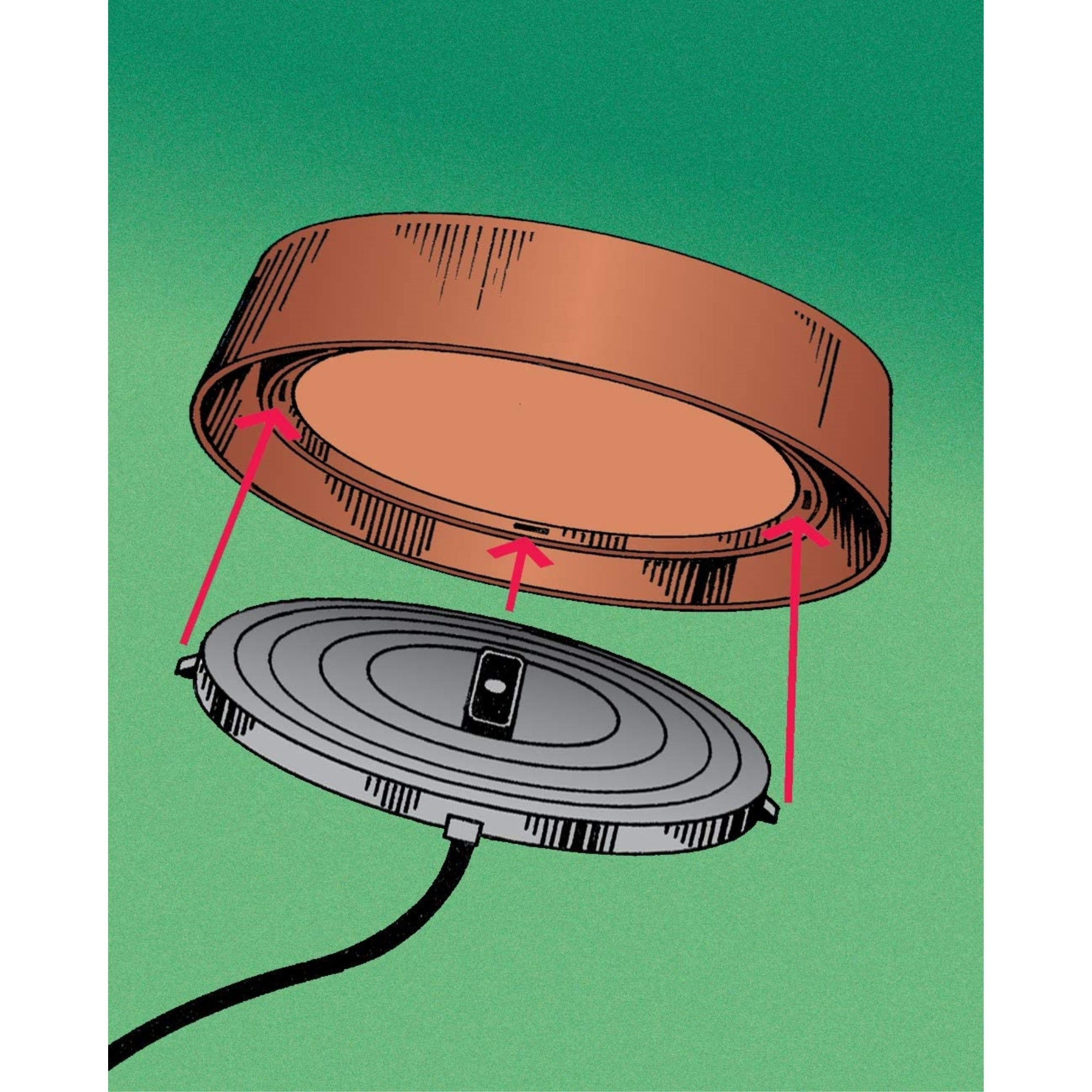 API Outdoor Plastic Heated Bird Bath with Metal Stand, 12" Diameter