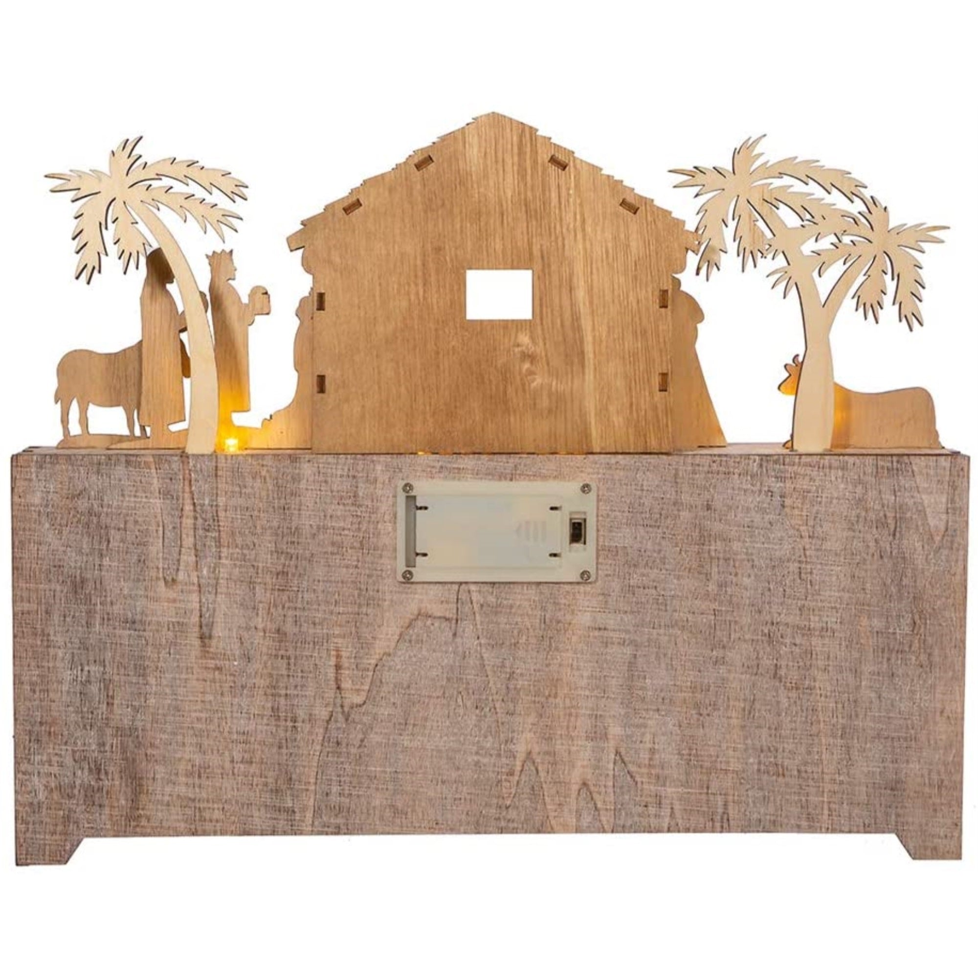 Kurt Adler Battery-Operated Light-Up LED Nativity Advent Calendar