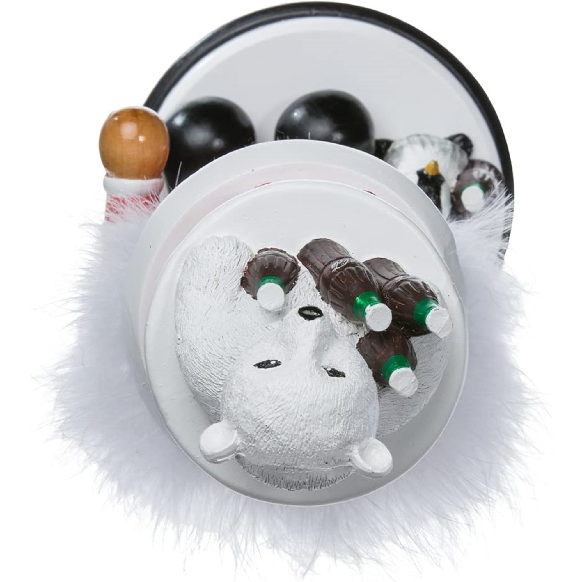 Kurt Adler Wooden Hollywood Nutcracker Collection, Coca-Cola Polar Bear Hat, 15"