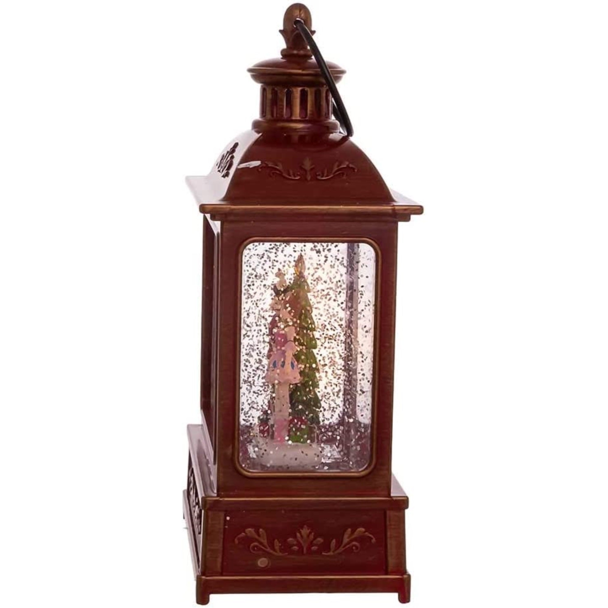 Kurt Adler Indoor Battery-Operated LED Lighted Tabletop Decoration, Nutcracker Swirl Lantern, 8"