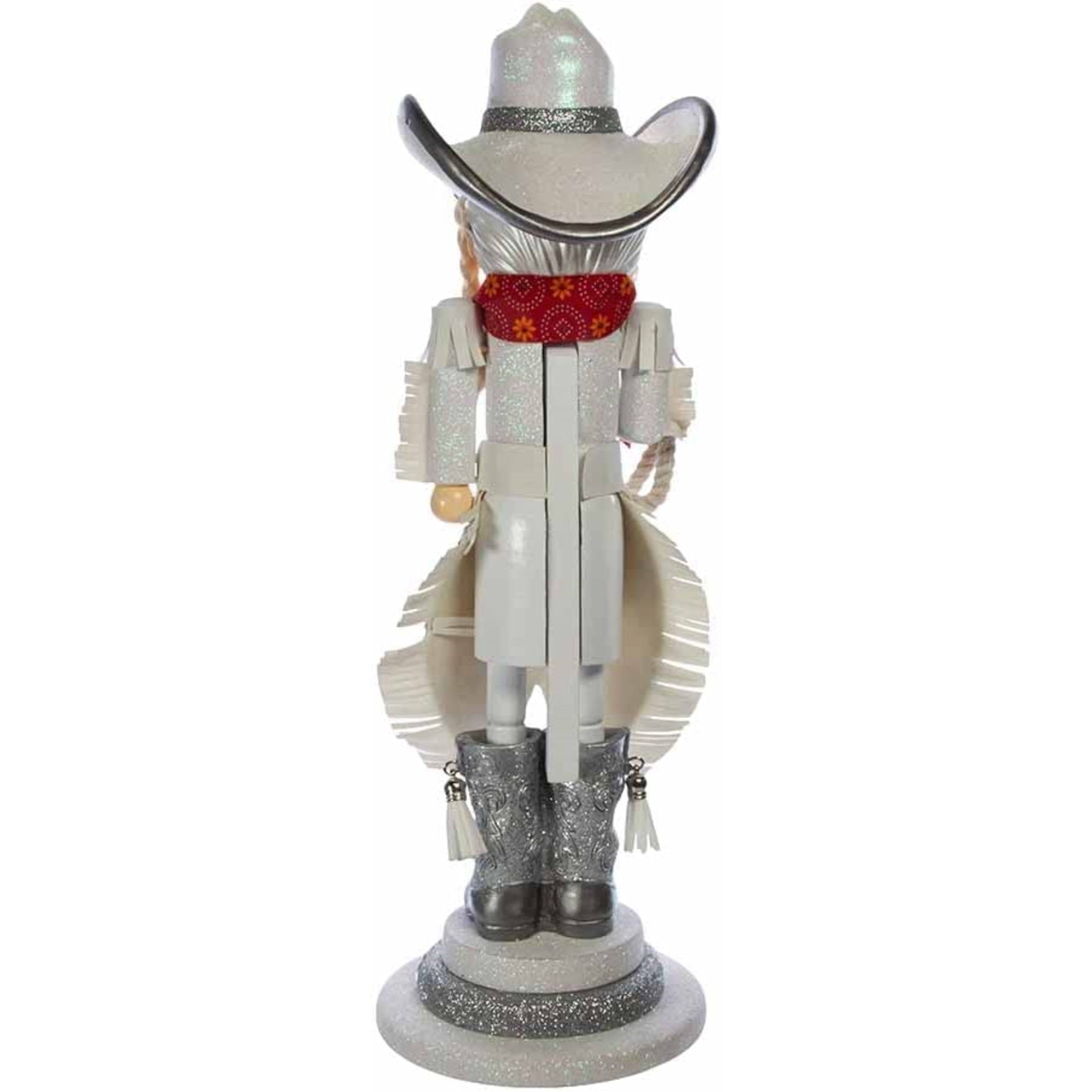 Kurt Adler Hollywood Rhinestone Cowgirl Nutcracker, 18"