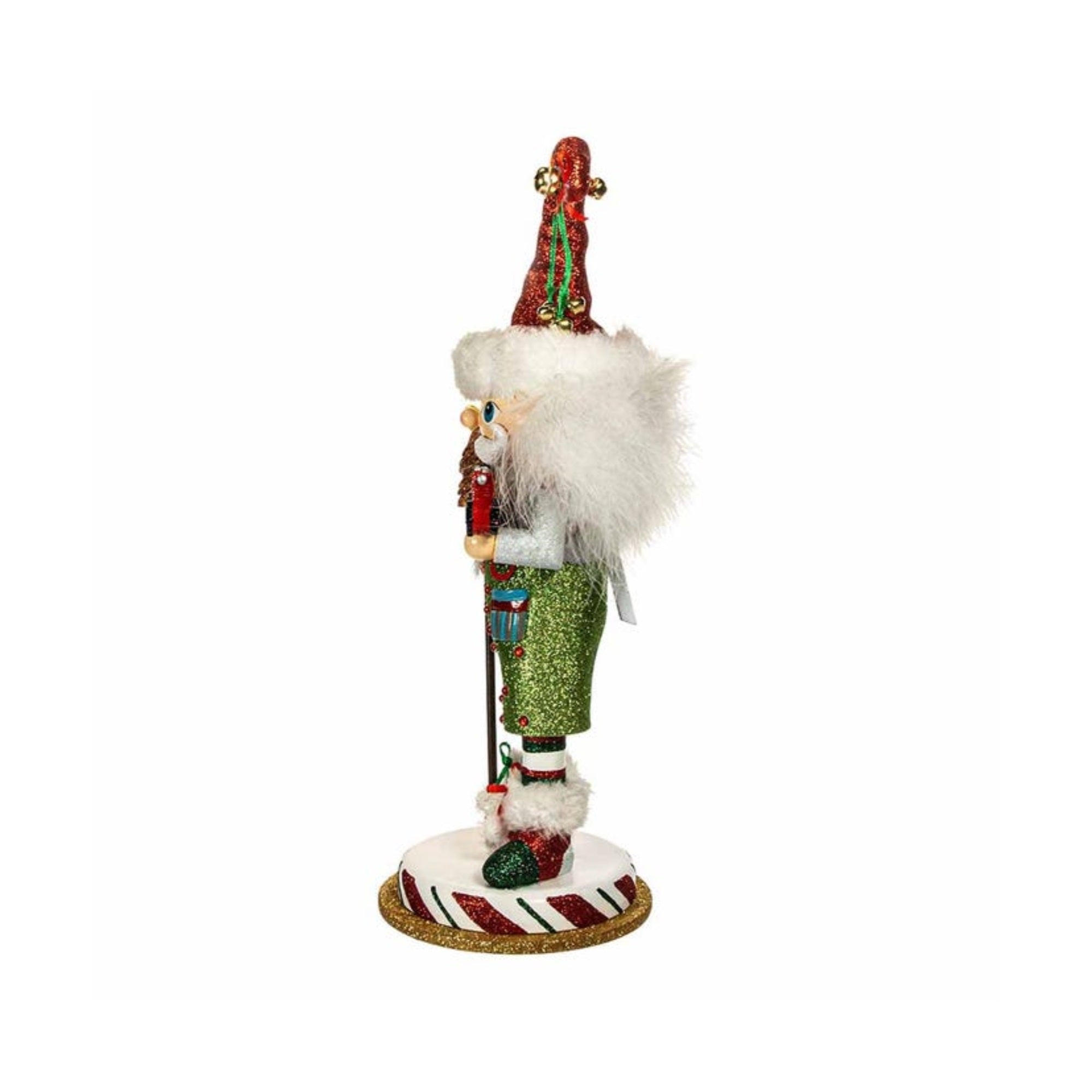 Kurt Adler Hollywood Elf with Hobby Horse Nutcracker, 15"