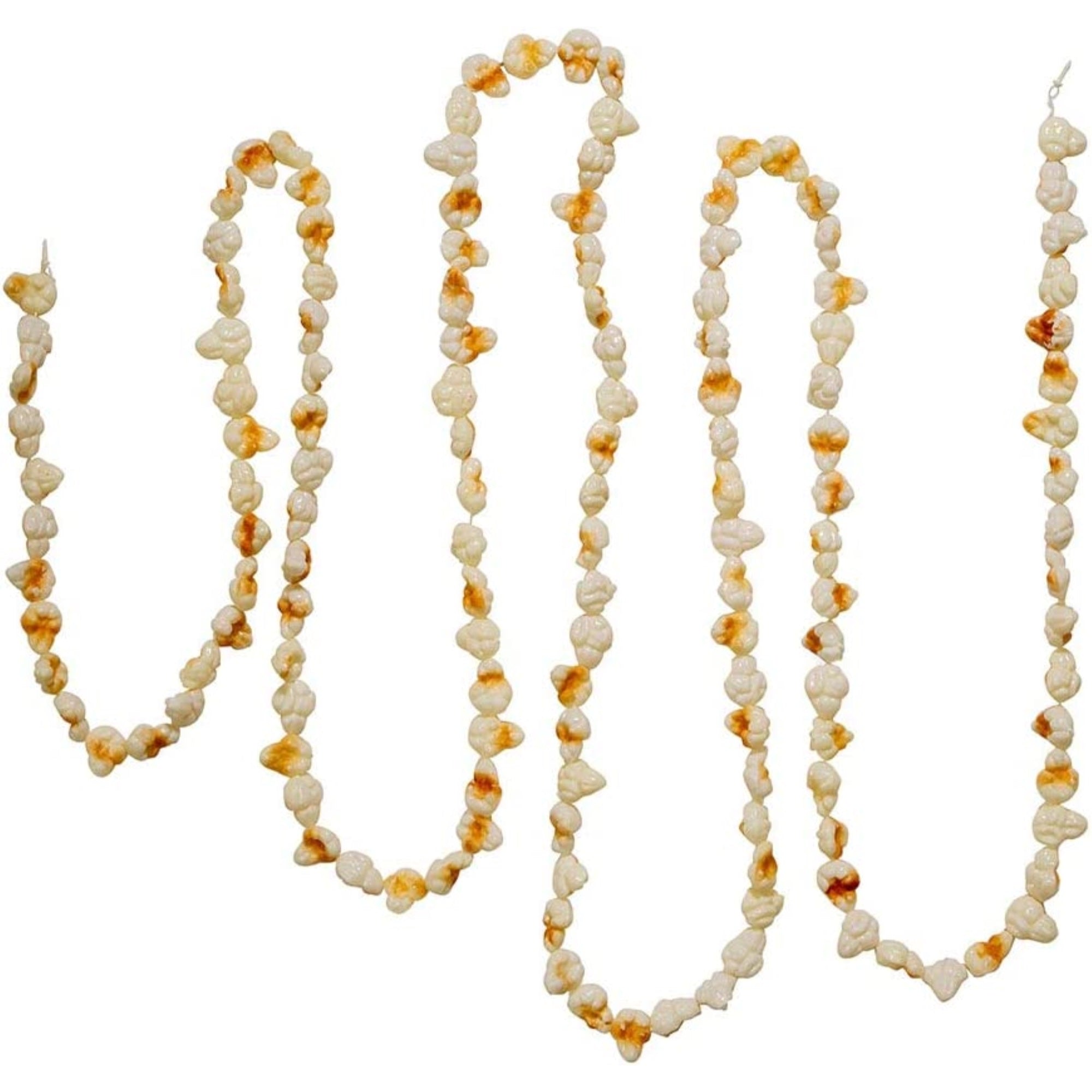Kurt Adler Christmas Decorations Plastic Garland, Popcorn, 9ft