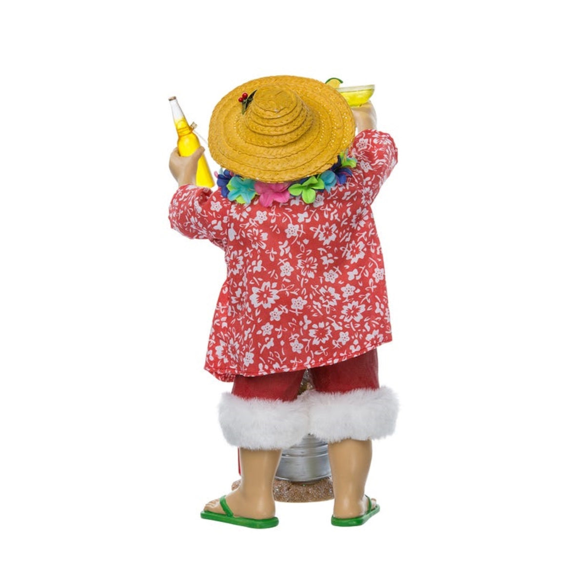 Kurt Adler Fabriche Beach Santa Christmas Figurine, 10", 2-Piece Set