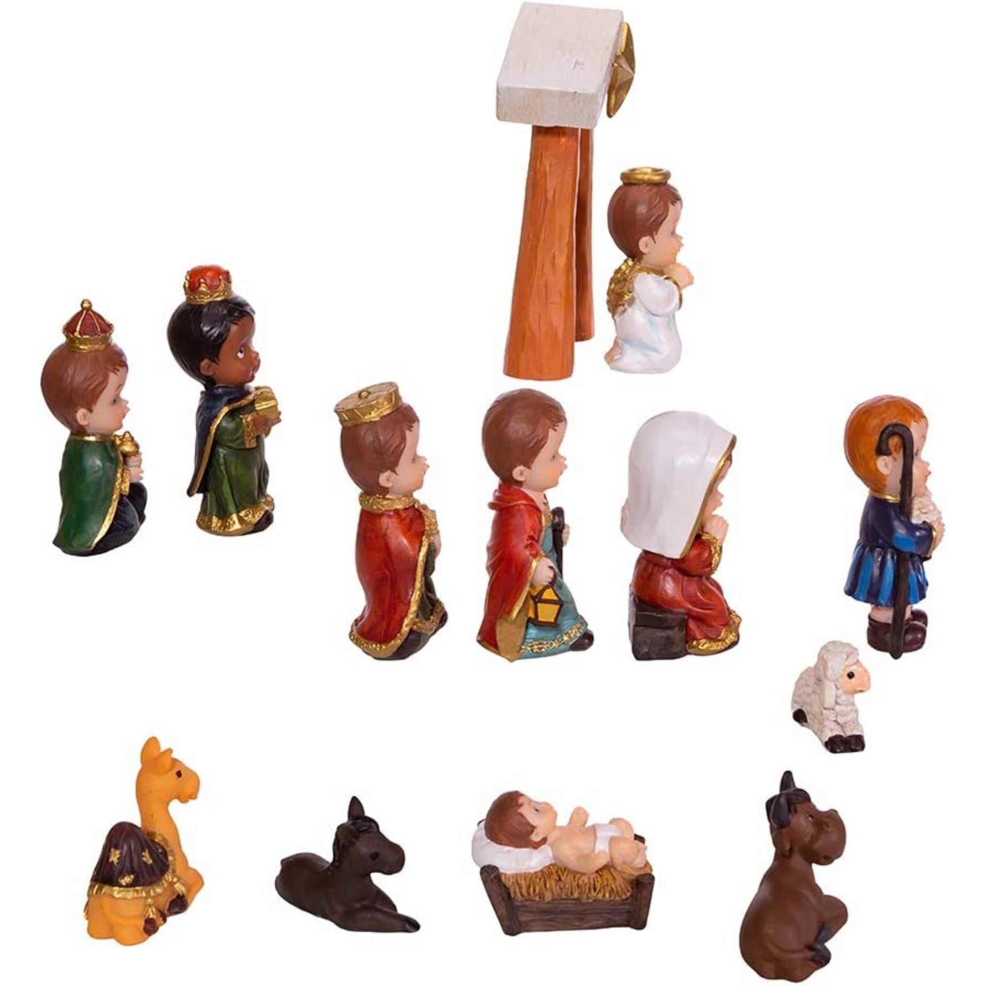 Kurt Adler Children's Christmas Decoration, Nativity Scene, 13-Piece Set