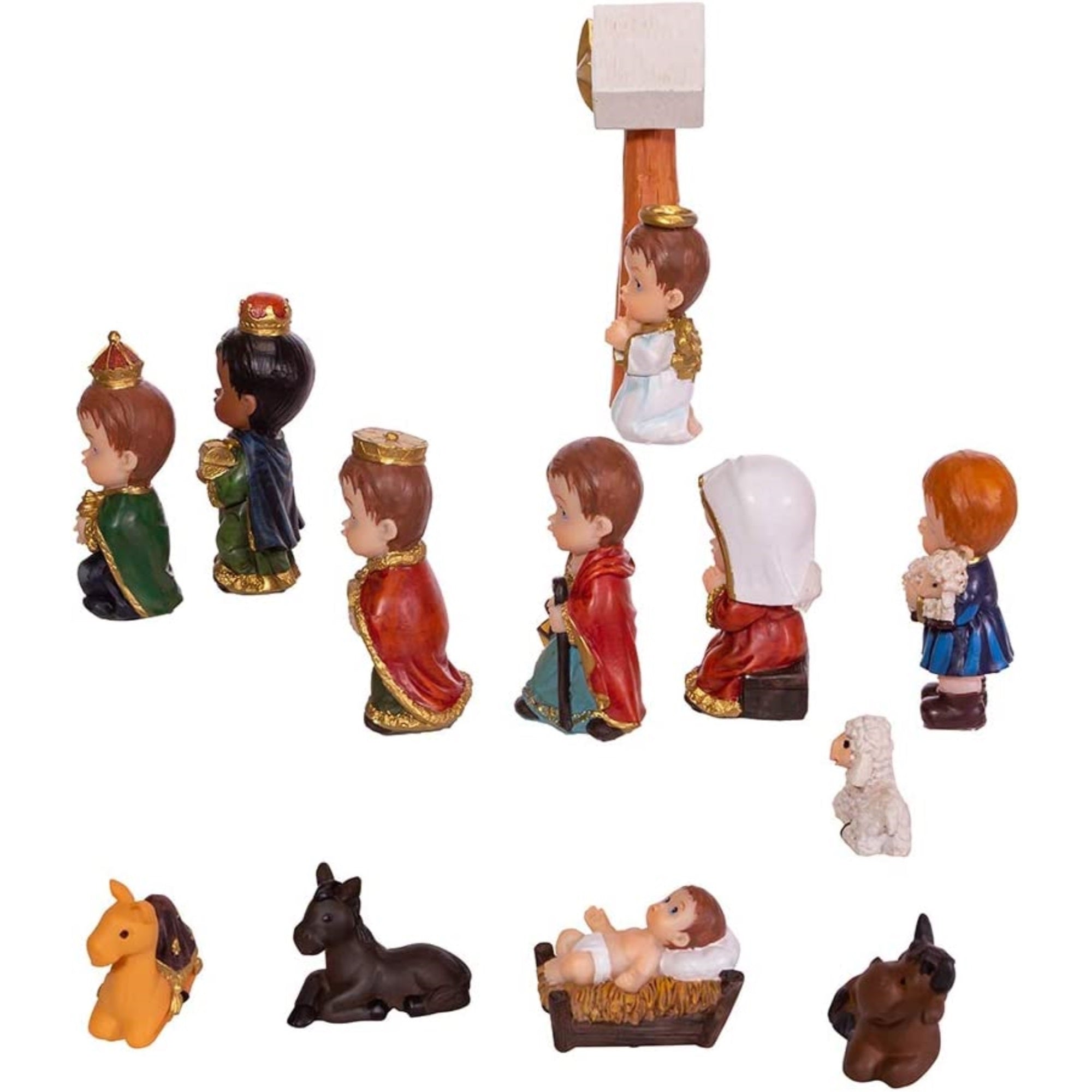 Kurt Adler Children's Christmas Decoration, Nativity Scene, 13-Piece Set