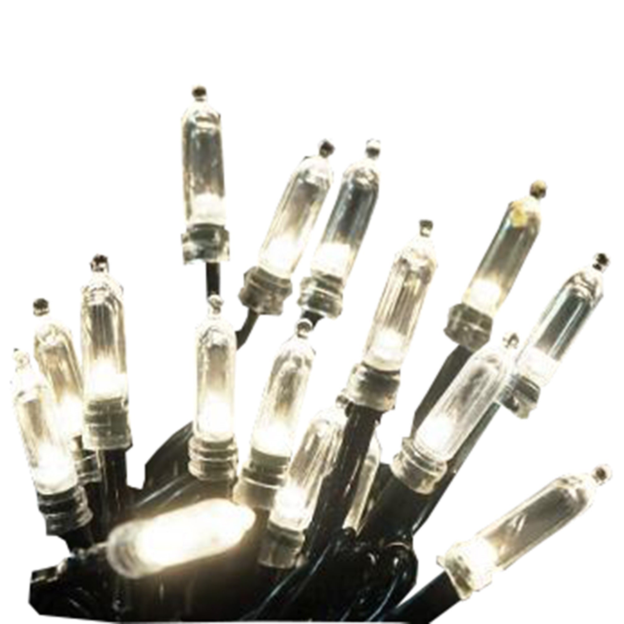 ProductWorks Indoor/Outdoor 150 LED-Mini Bulbs String Light Set with 8-Function Controller, Clear, 36ft