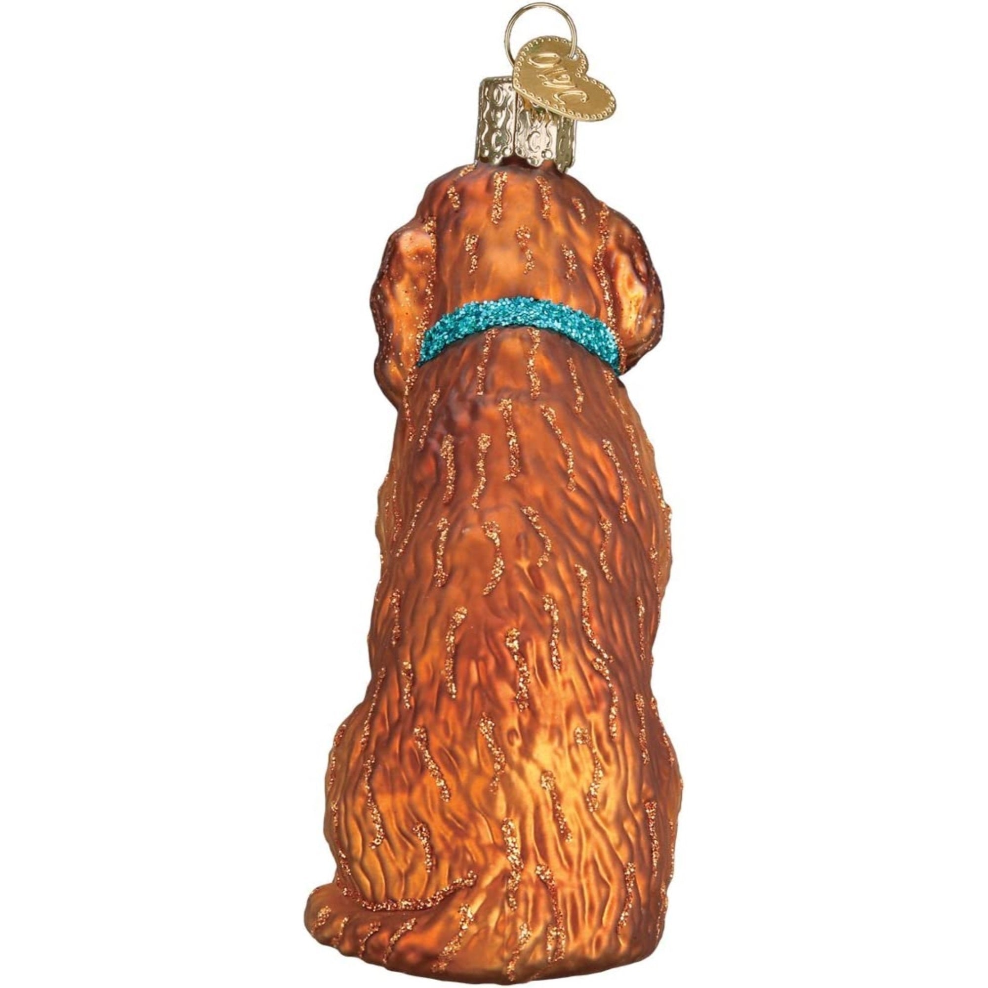 Old World Christmas Blown Glass Ornament for Christmas Tree, Irish Doodle