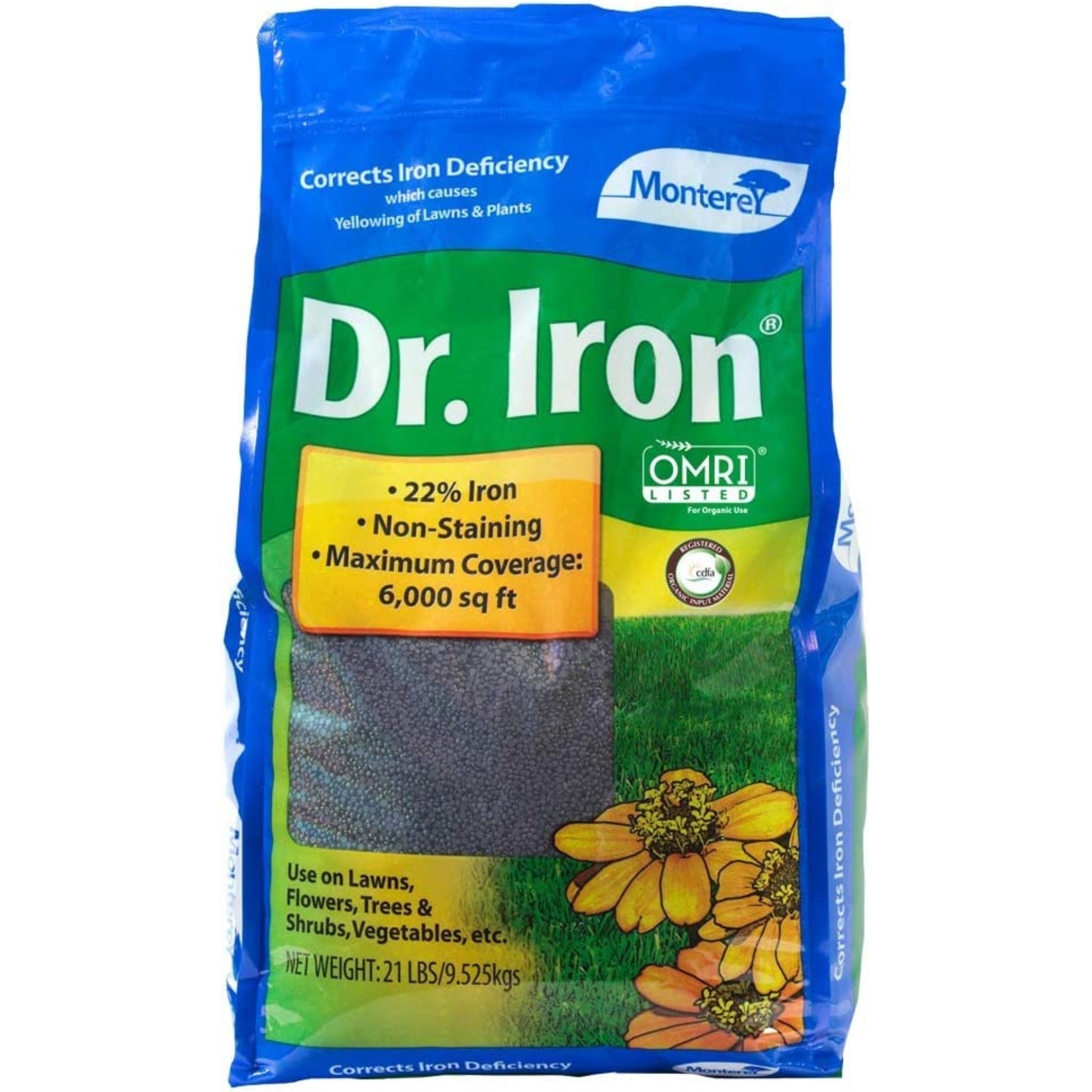 Monterey Dr. Iron Acidifier, Iron and Elemental Sulfur Acidic Fertilizer Granules