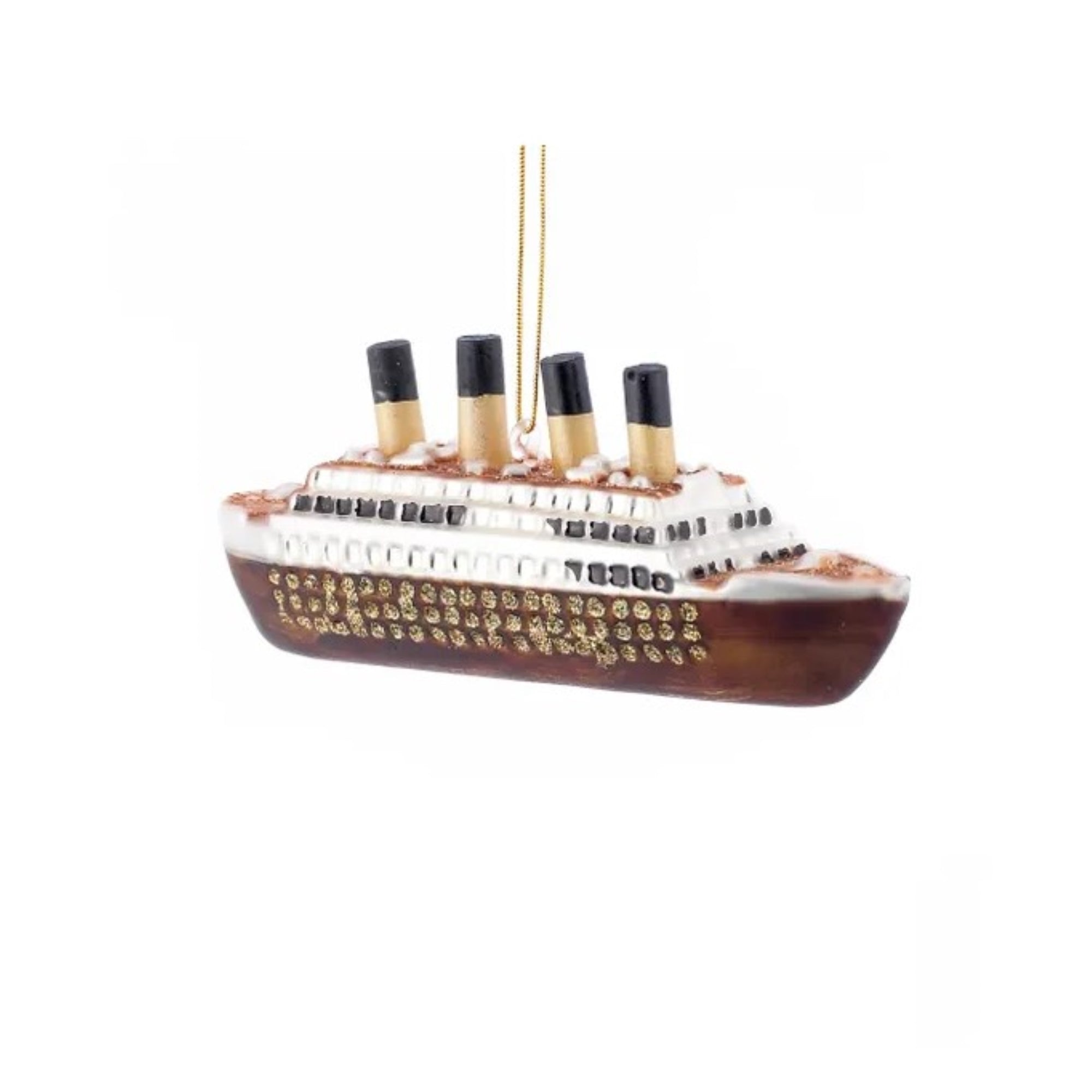 Kurt Adler 5-Inch Noble Gems Glass Titanic Ornament