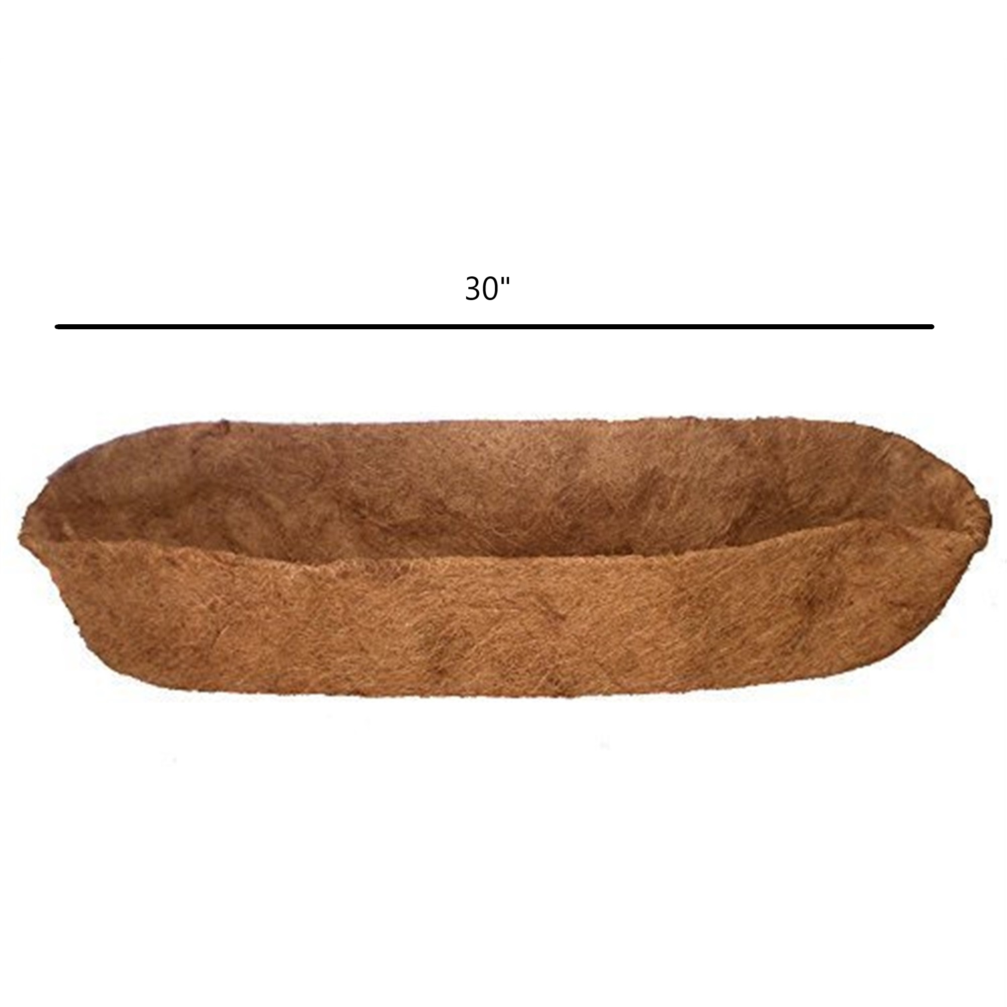 Gardener Select Trough Coco Liner for Outdoor Window & Deck & Georgian Planters, 30"