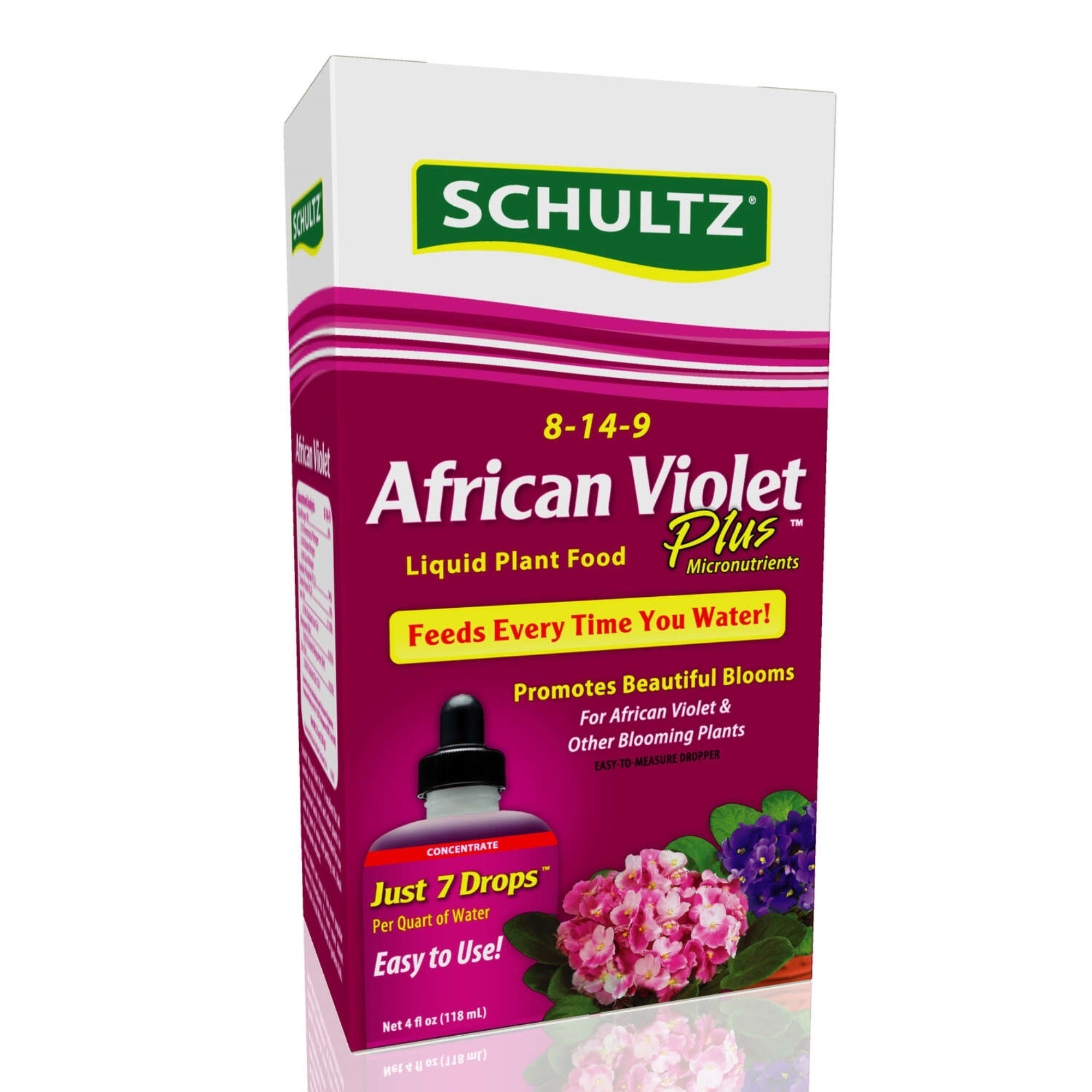 Schultz African Violet Plus Liquid Plant Food Concentrate, 4 oz
