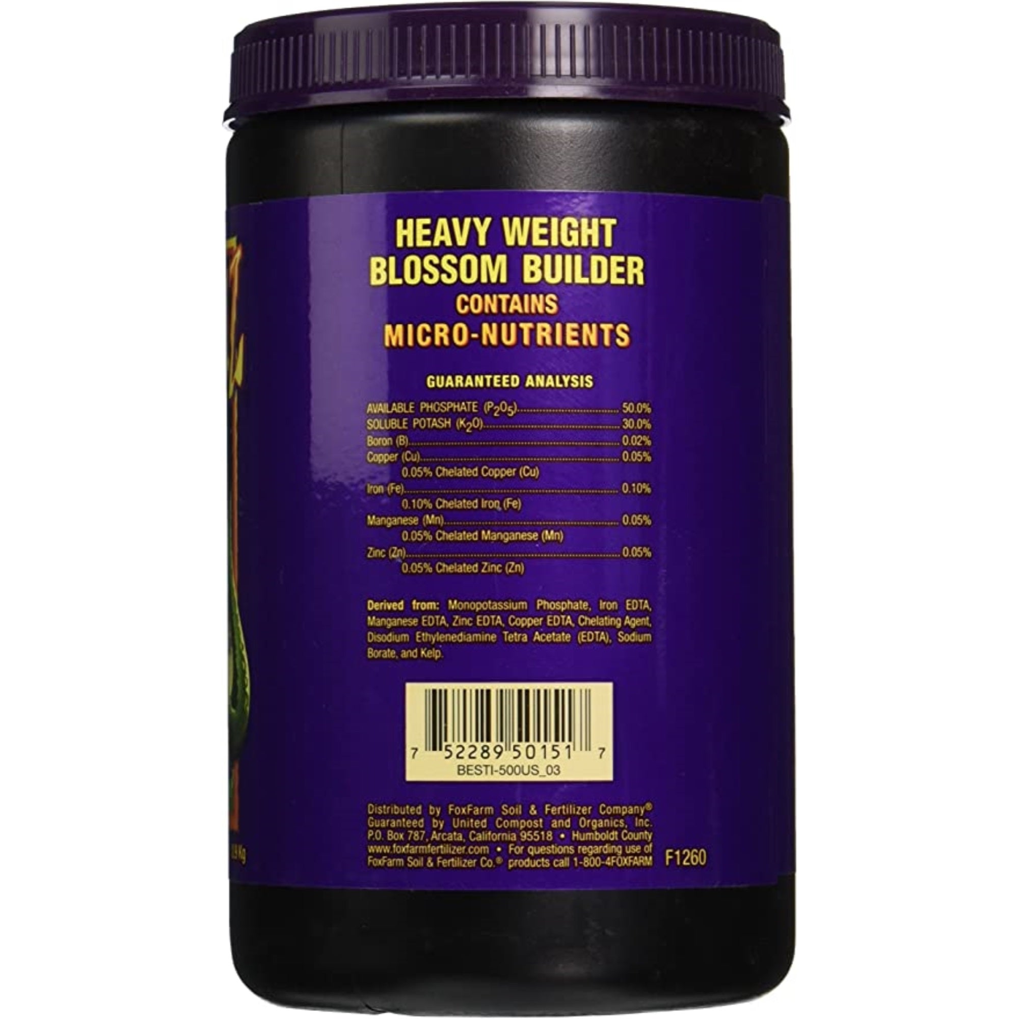 Fox Farm Beastie Bloomz Soluble Fertilizer - High-Phosphorus & pH Balanced (NPK 0-5-3) 2lb