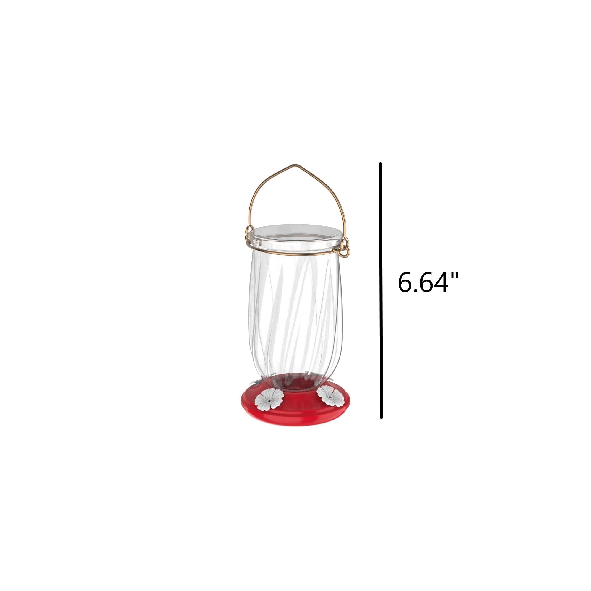 Classic Brands Tulip Hummingbird Nectar Feeder with 4 Feeding Ports, 22oz Capacity