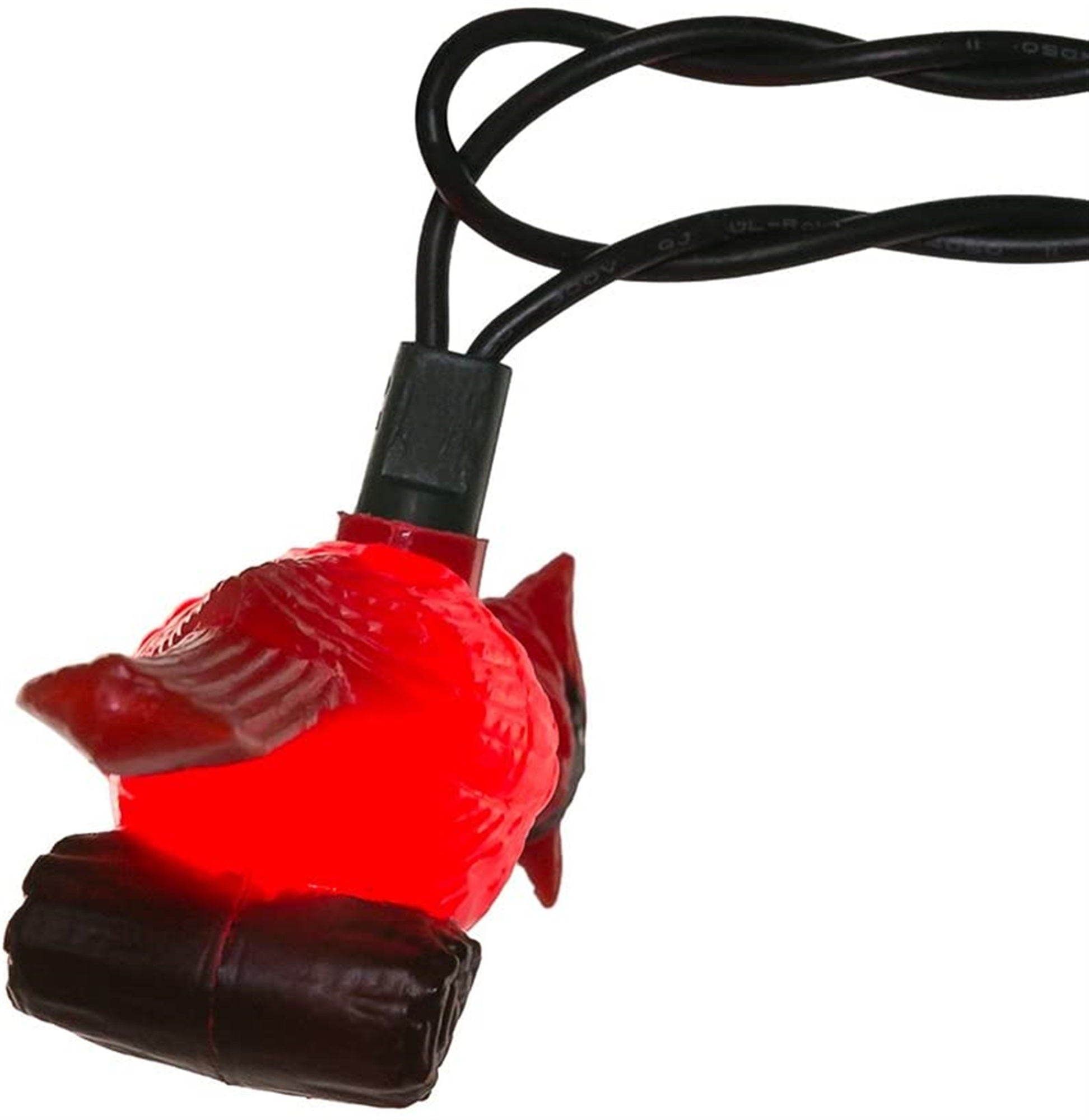 Kurt Adler Indoor/Outdoor Novelty Light Set, 10 UL Listed Incandescent Lights, Red Cardinals, 11.5ft