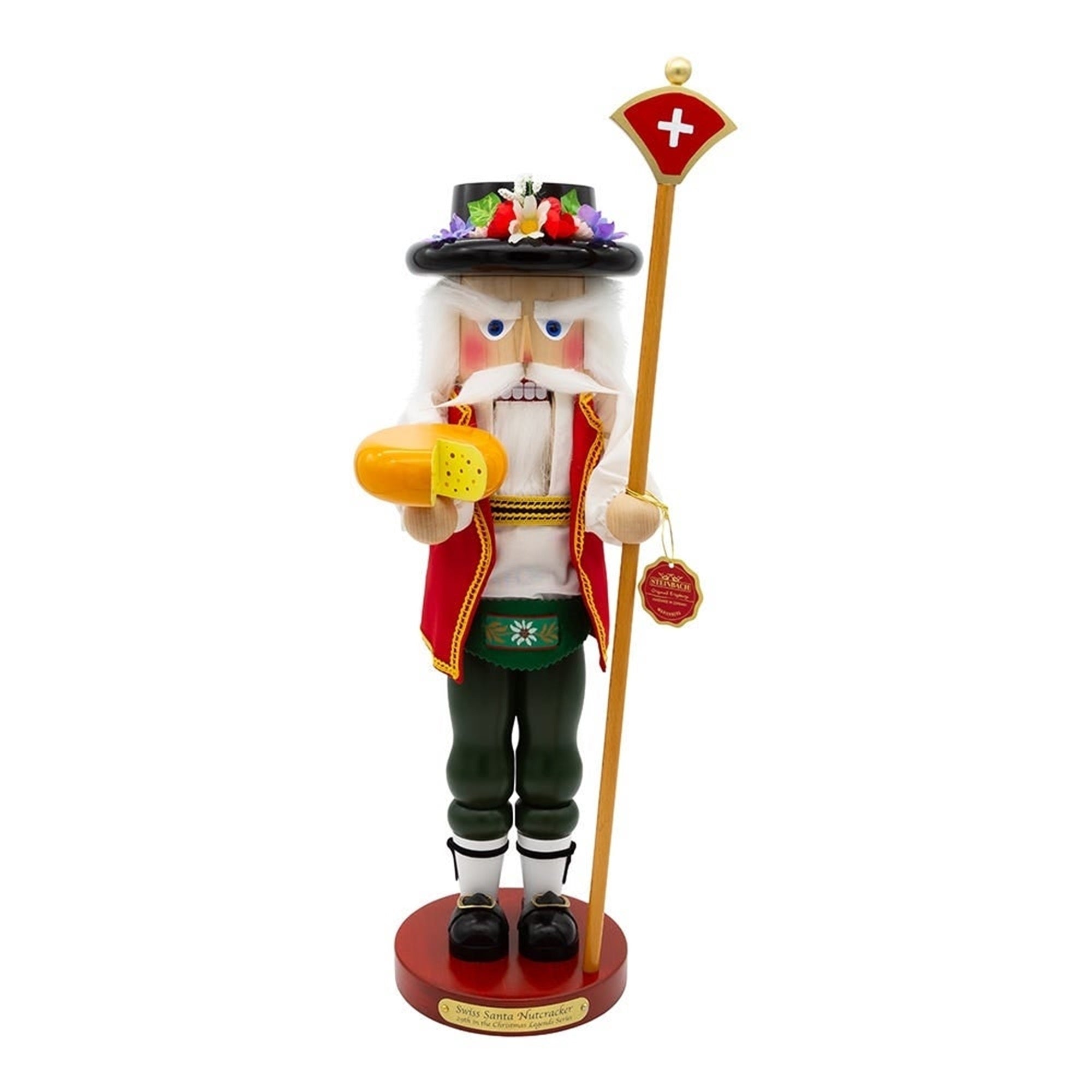Kurt Adler Steinbach Swiss Santa Nutcracker, 18.5"