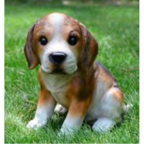 Michael Carr Designs Puppy Love Collection, Outdoor Resin Statue Figurine — Nosy Beagle, 8"