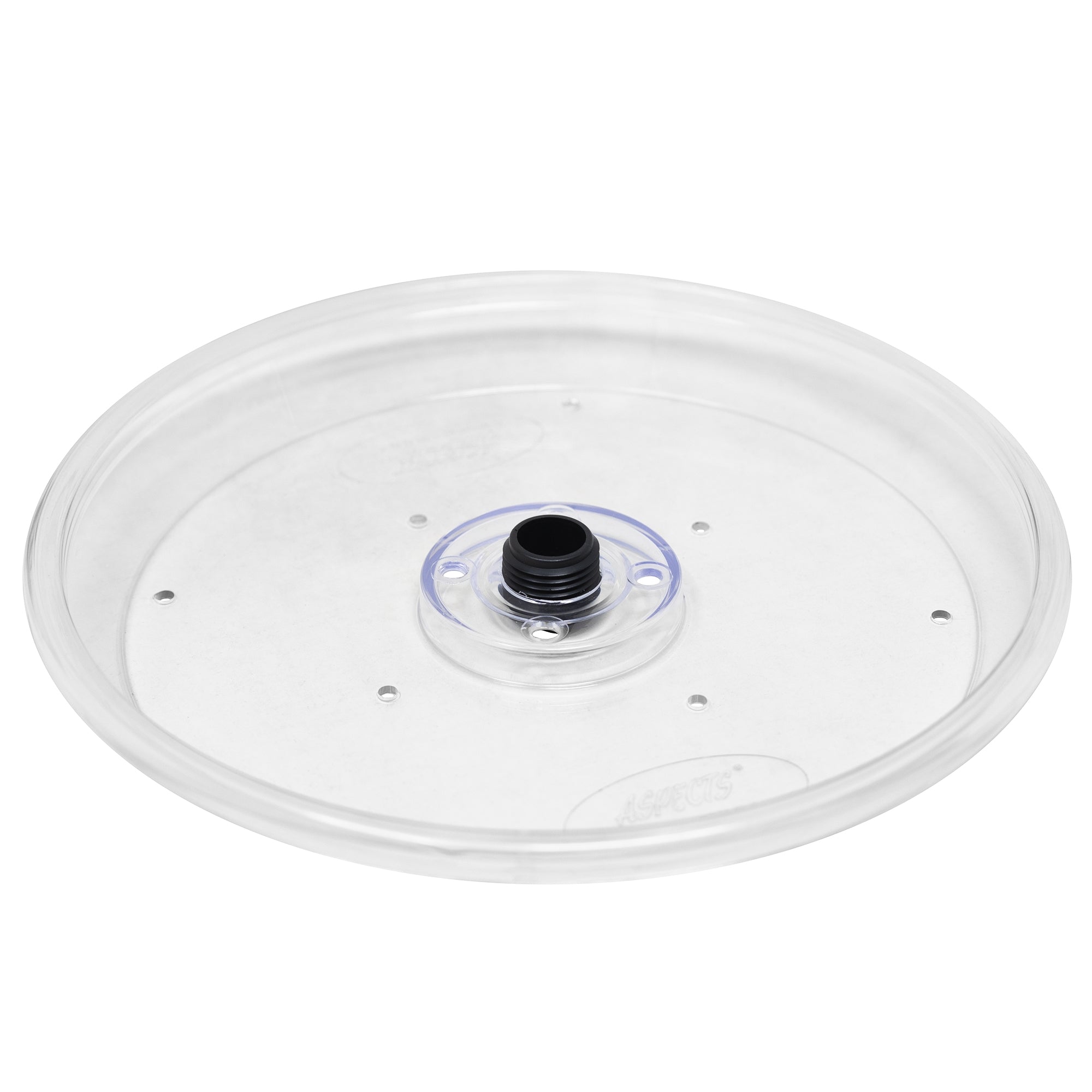 Aspects Round Plastic Seed Tray for Bird Feeders, Clear, 8.5in Diameter