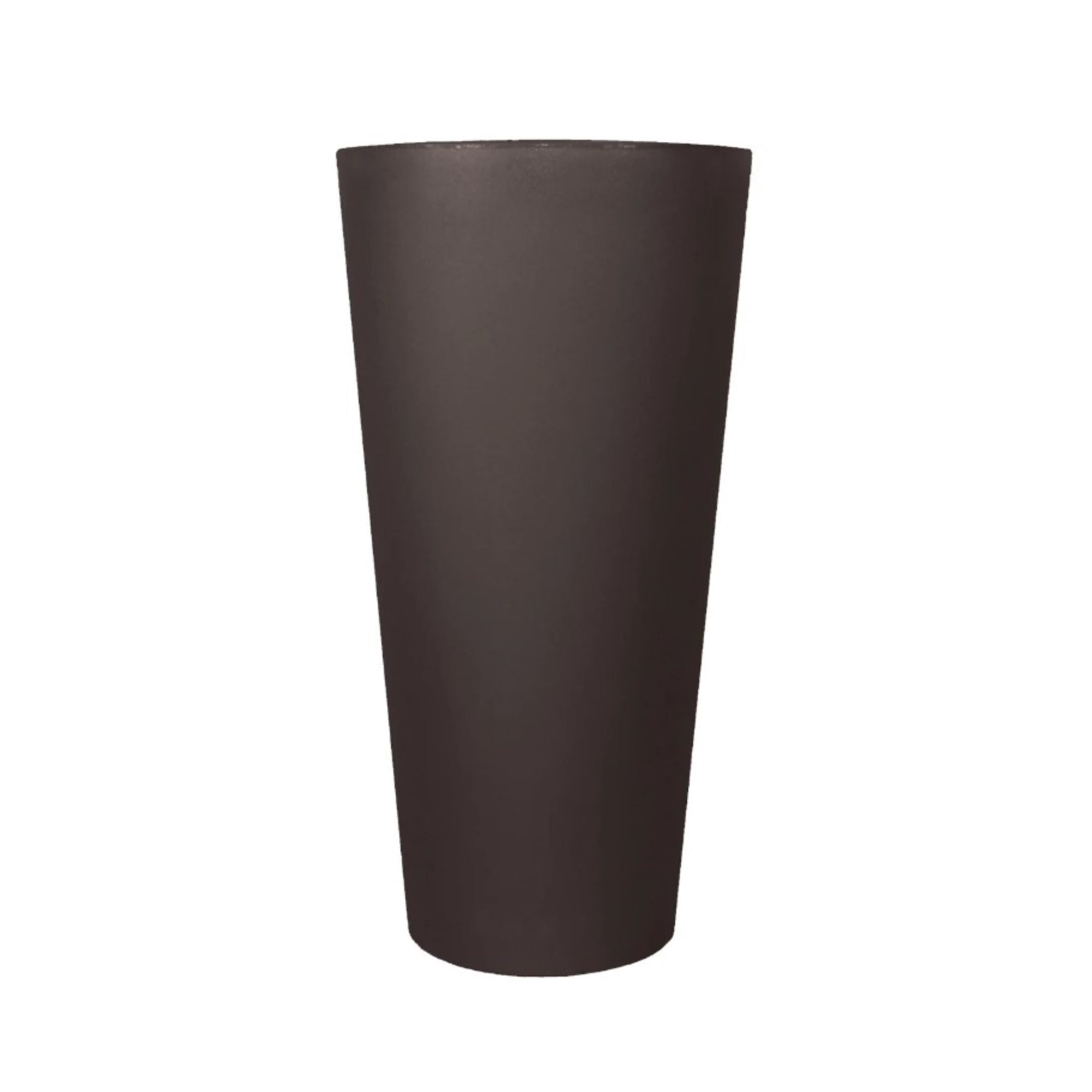 Tusco Products Cosmopolitan Tall Round Plastic Indoor/Outdoor Planter