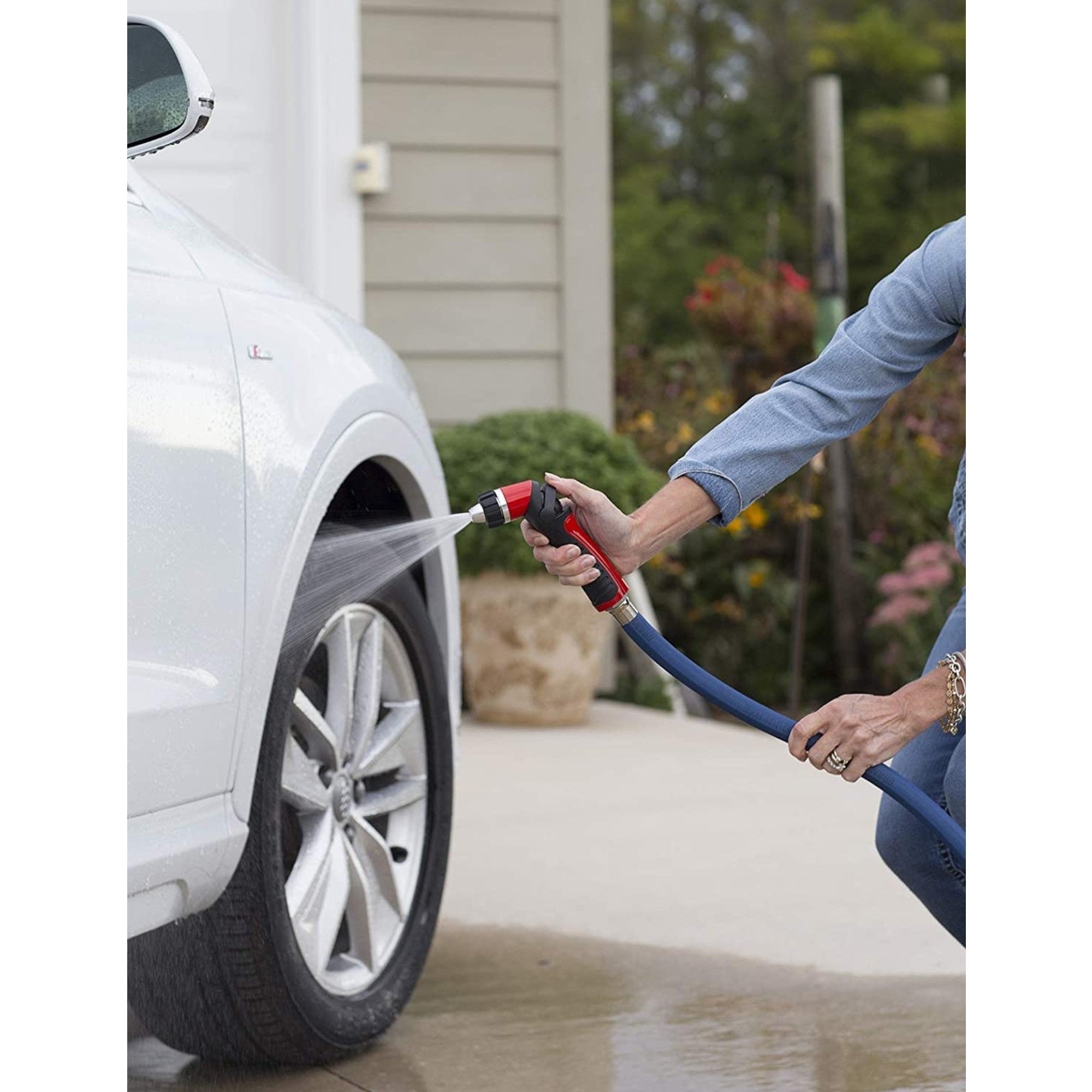 Dramm One Touch Metal Pistol Nozzle, Red